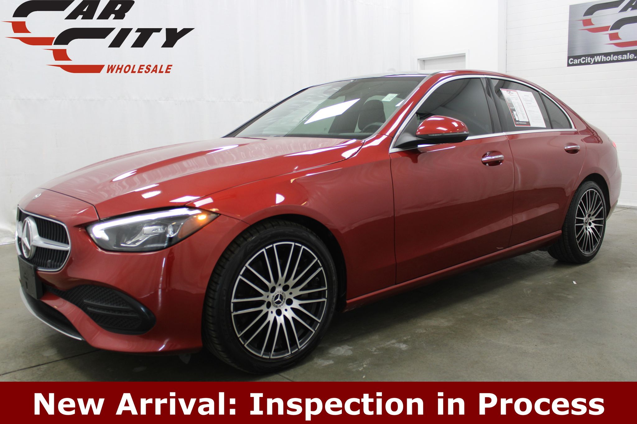 Red 2023 Mercedes-Benz C-Class C 300 RWD Sedan Rear-Wheel Drive 9-Speed Automatic