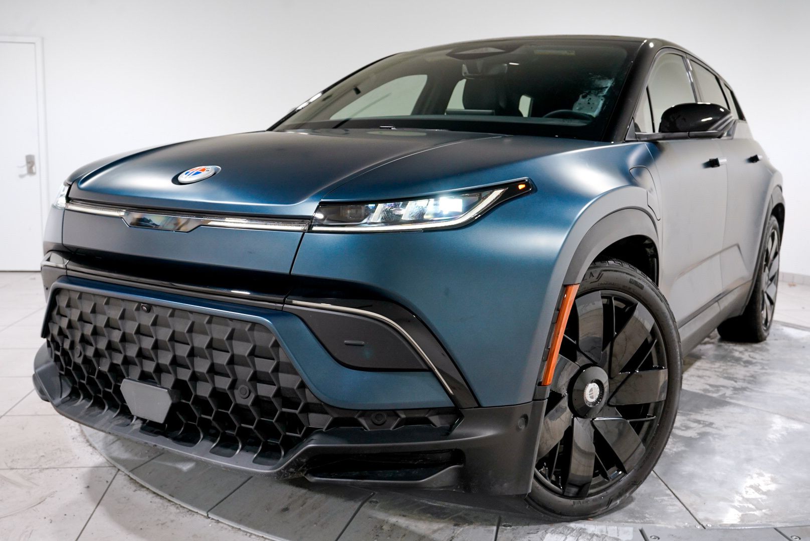 Blue 2023 Fisker Ocean One AWD SUV / Crossover All-Wheel Drive 1-Speed Automatic