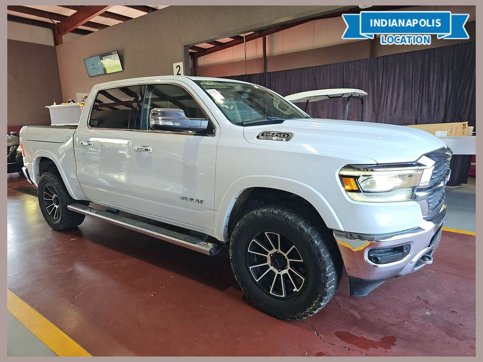 Bright White Clearcoat 2020 RAM 1500 Pickup Truck Four-Wheel Drive 8-Speed Automatic