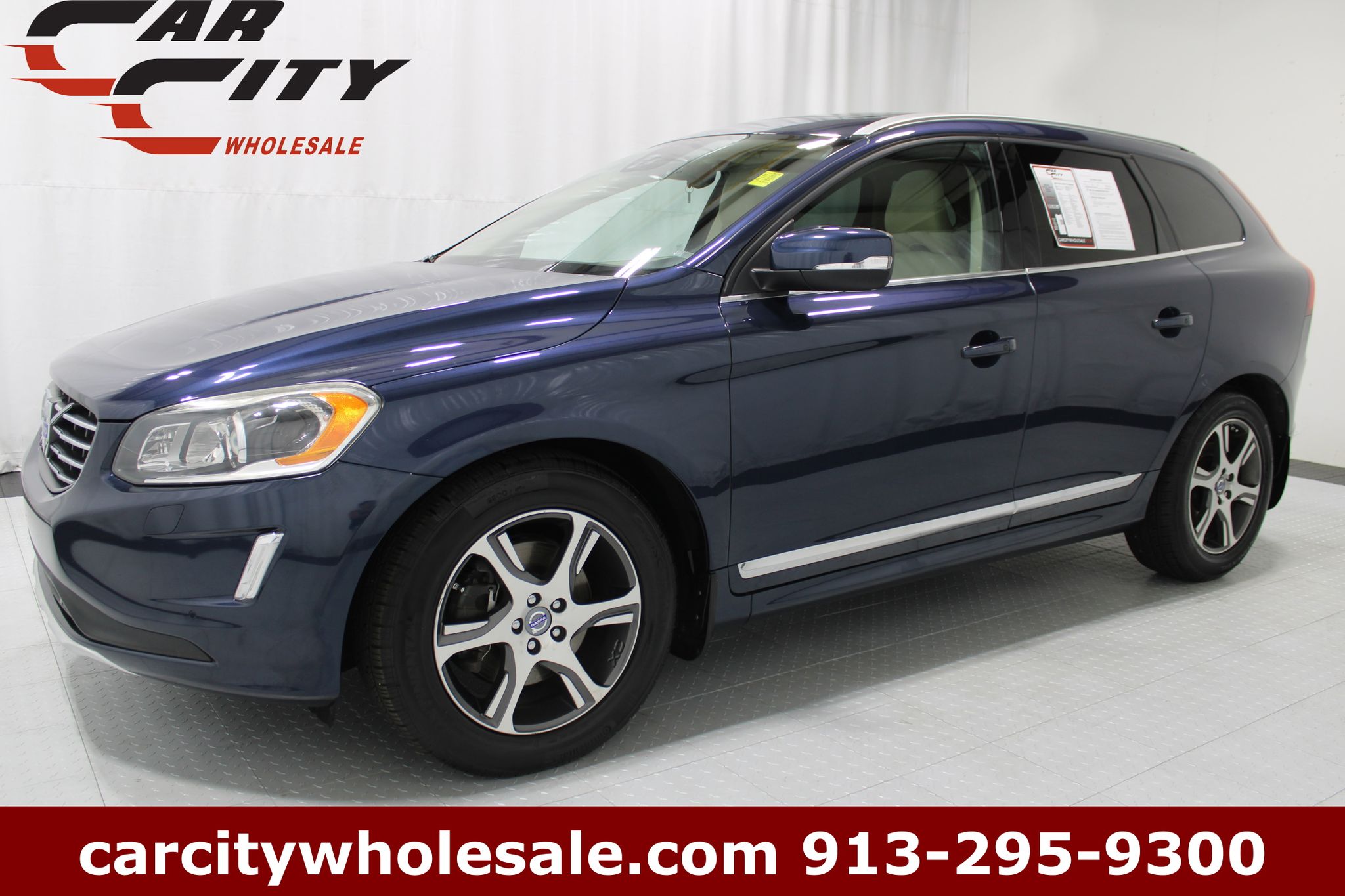 Caspian Blue Metallic 2015 Volvo XC60 2015.5 T6 Platinum AWD SUV / Crossover All-Wheel Drive 6-Speed Automatic