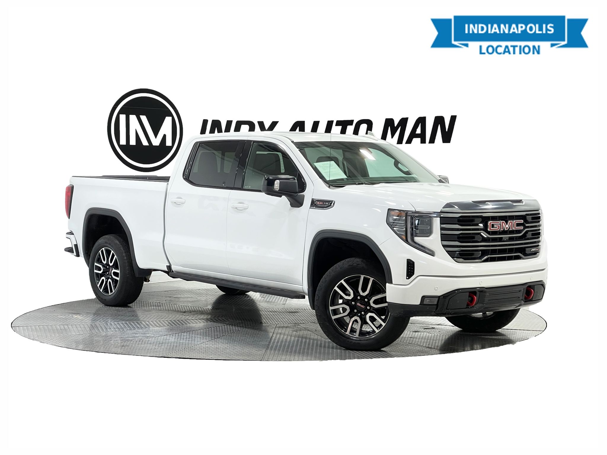Summit White 2022 GMC Sierra 1500 AT4 Crew Cab 4WD Pickup Truck Four-Wheel Drive Automatic