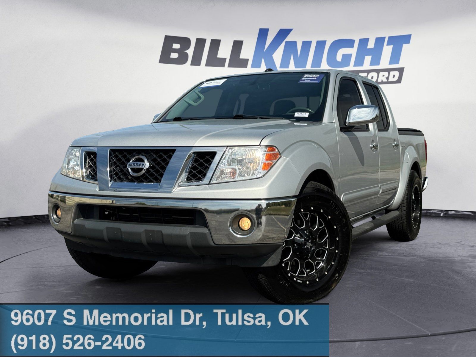 Brilliant Silver Metallic 2019 Nissan Frontier SL Crew Cab RWD Pickup Truck 4X2 5-Speed Automatic Overdrive