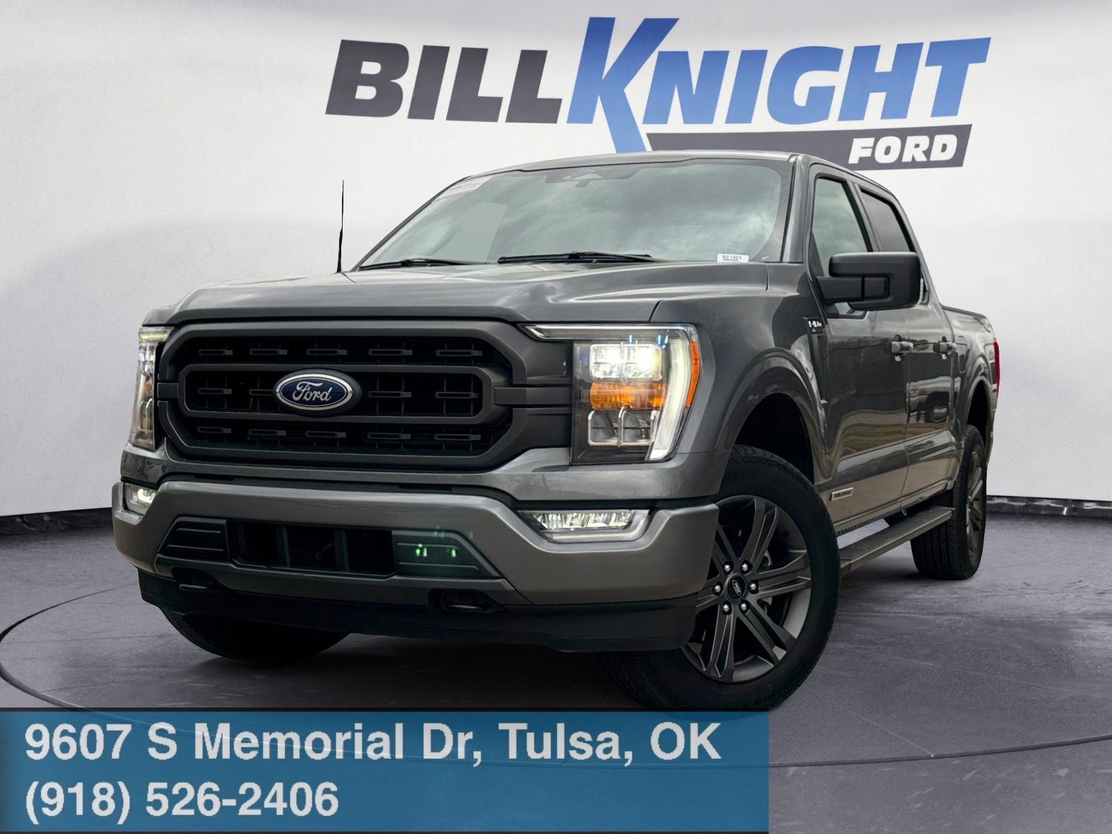 Gray Metallic 2023 Ford F-150 XLT SuperCrew 4WD Pickup Truck Four-Wheel Drive Automatic