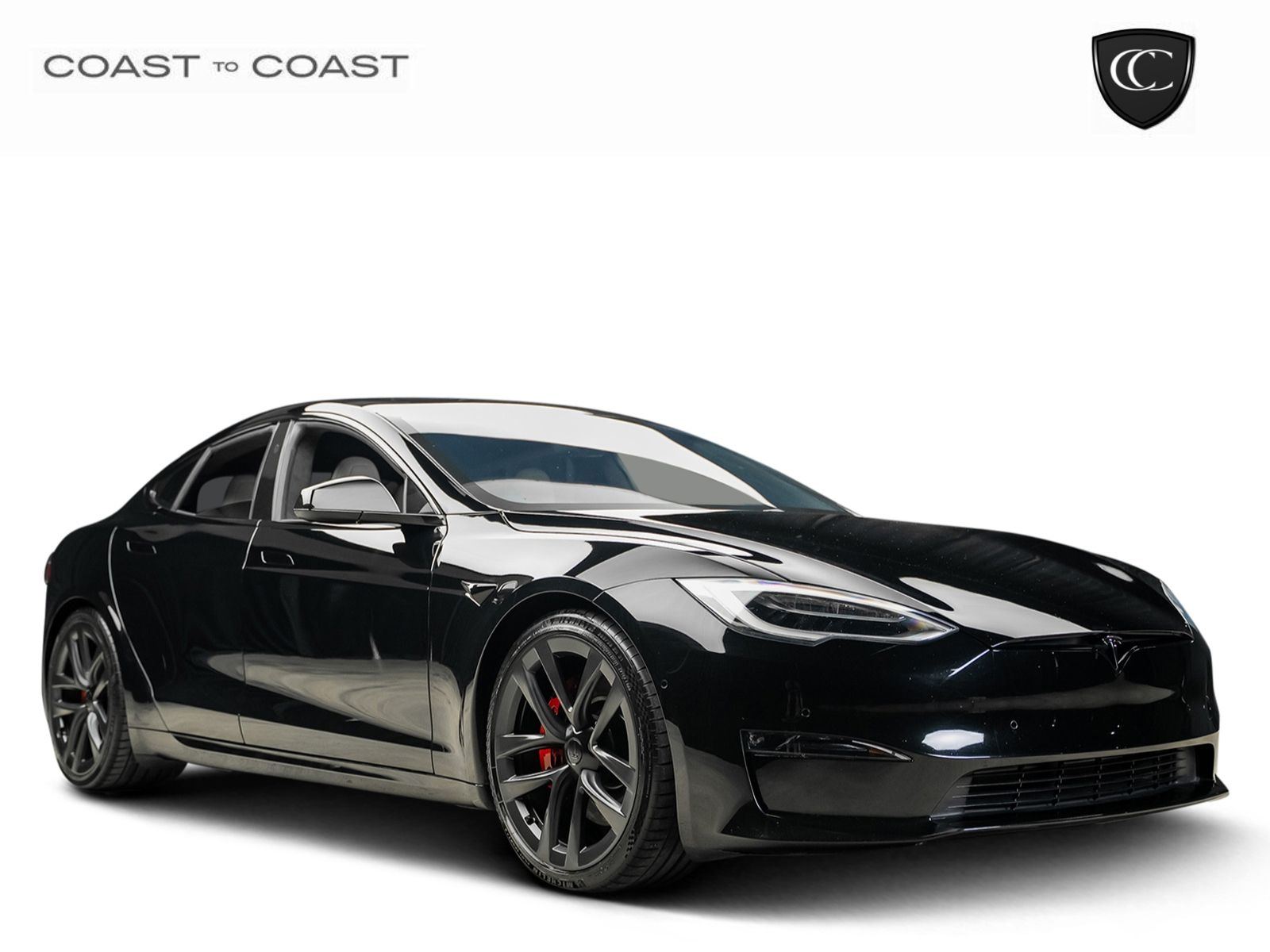 Solid Black 2021 Tesla Model S Plaid AWD Sedan All-Wheel Drive 1-Speed Automatic