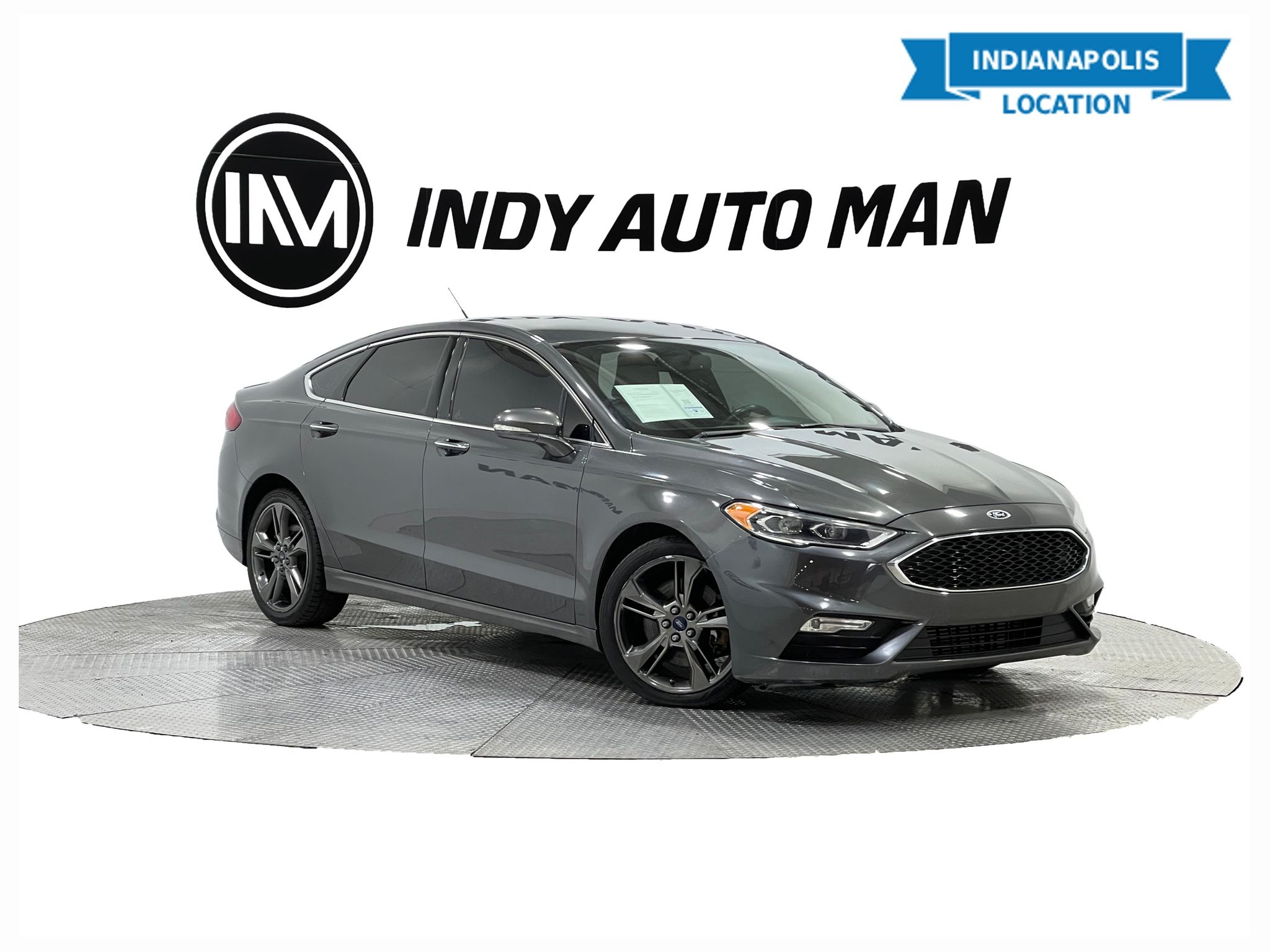 Gray (Magnetic) 2017 Ford Fusion Sport AWD Sedan All-Wheel Drive 6-Speed Automatic
