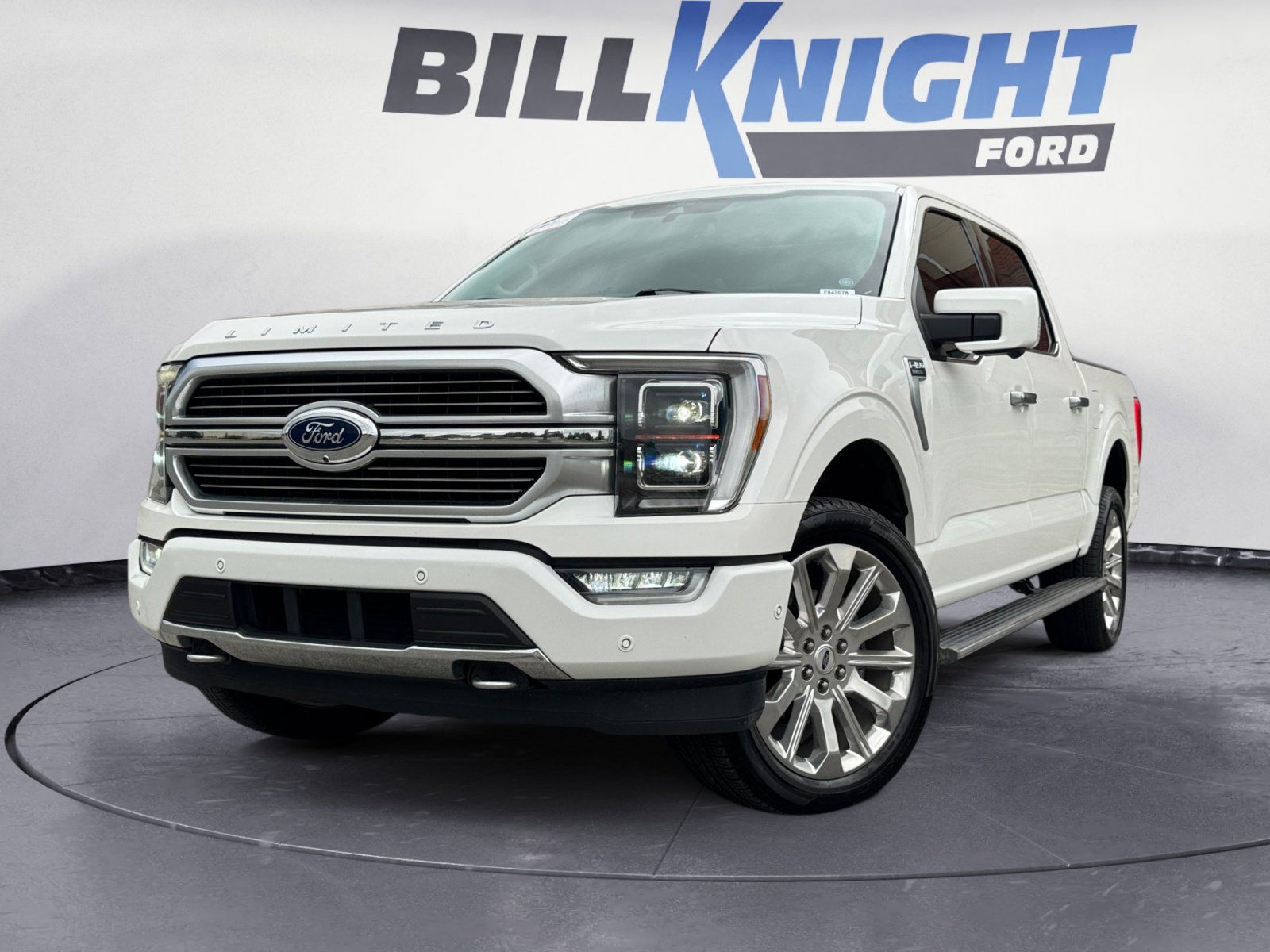 White Metallic 2021 Ford F-150 Limited SuperCrew 4WD Pickup Truck Four-Wheel Drive Automatic