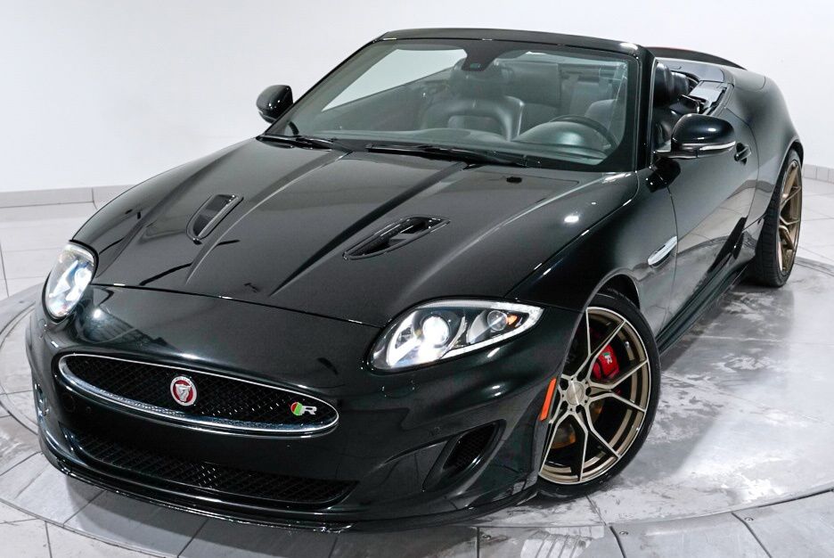 Ultimate Black Metallic 2015 Jaguar XK-Series Convertible Rear-Wheel Drive 6-Speed Automatic Overdrive