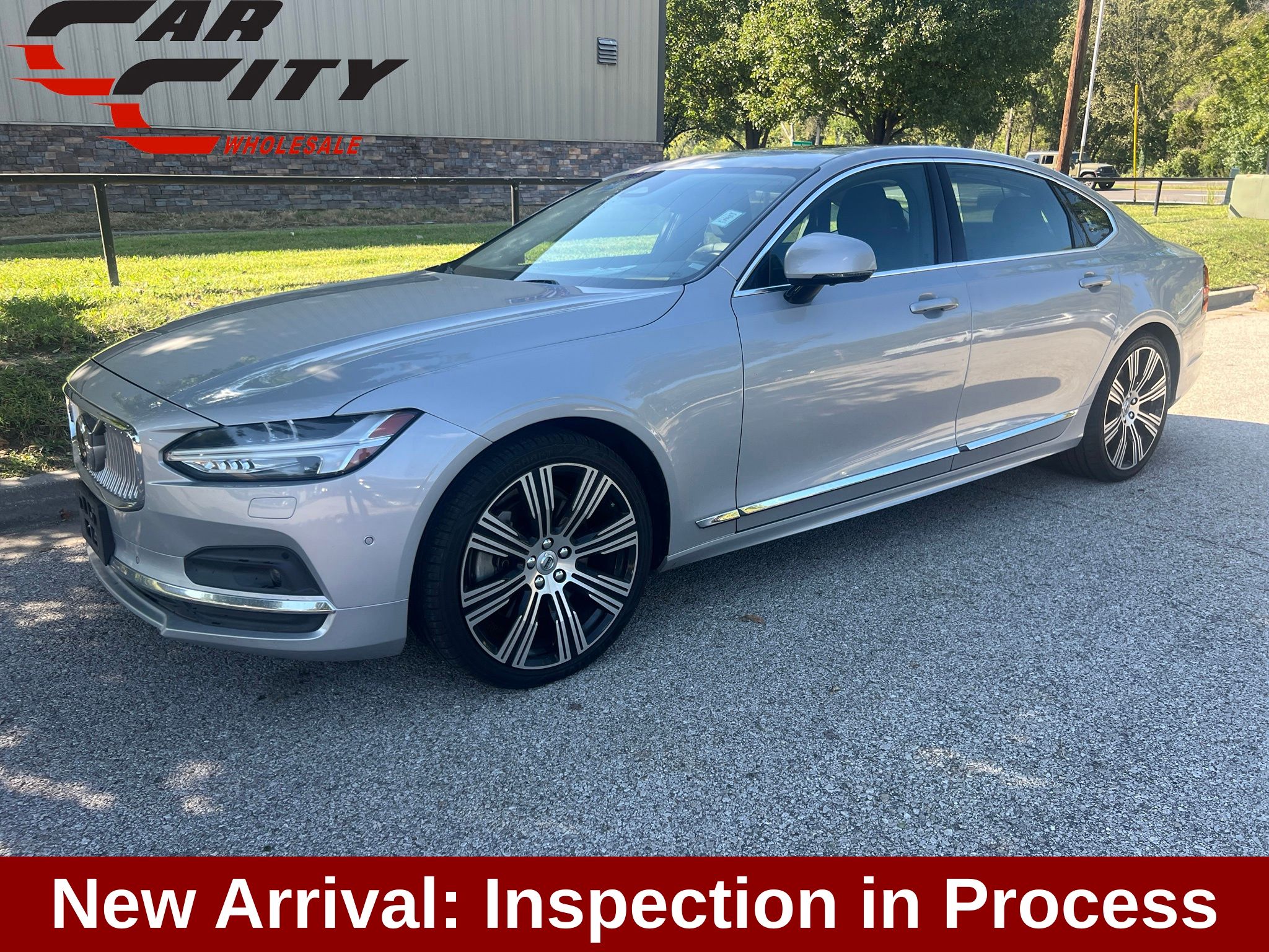 Silver 2023 Volvo S90 Sedan All-Wheel Drive Automatic