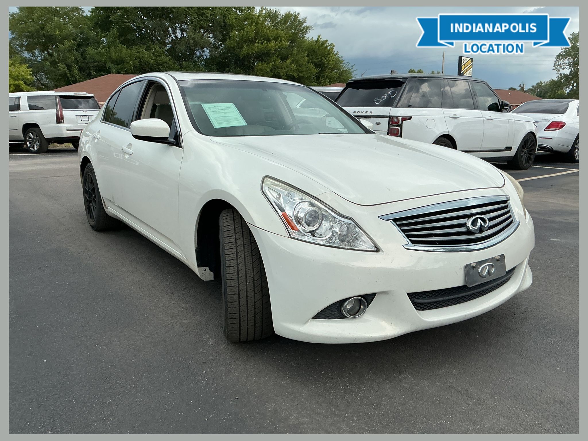 Moonlight White 2012 INFINITI G37 Sedan All-Wheel Drive 7-Speed Automatic