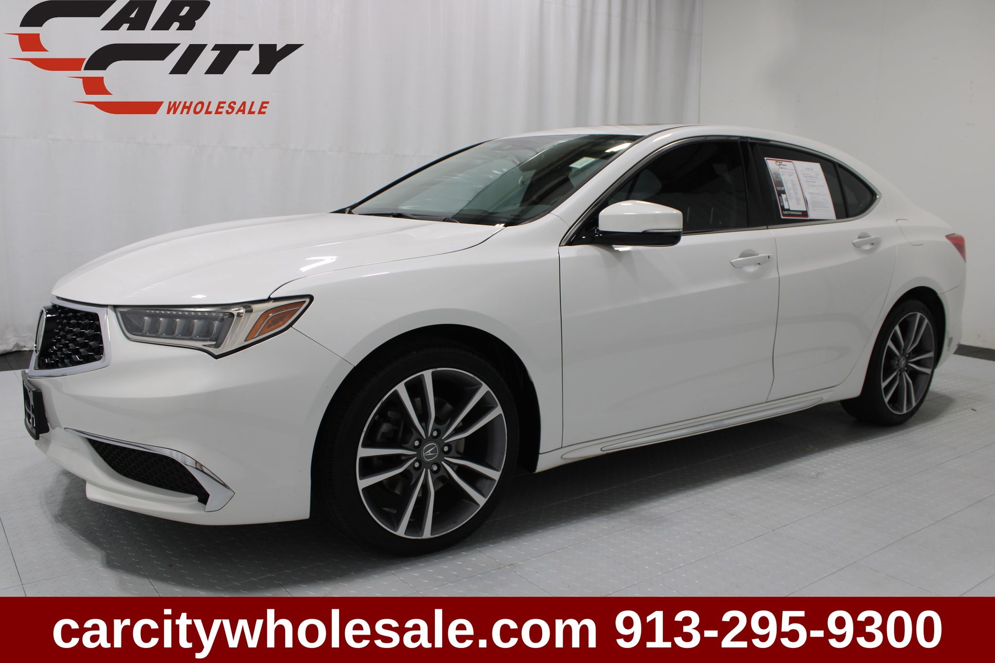 White 2020 Acura TLX Sedan Front-Wheel Drive 9-Speed Automatic