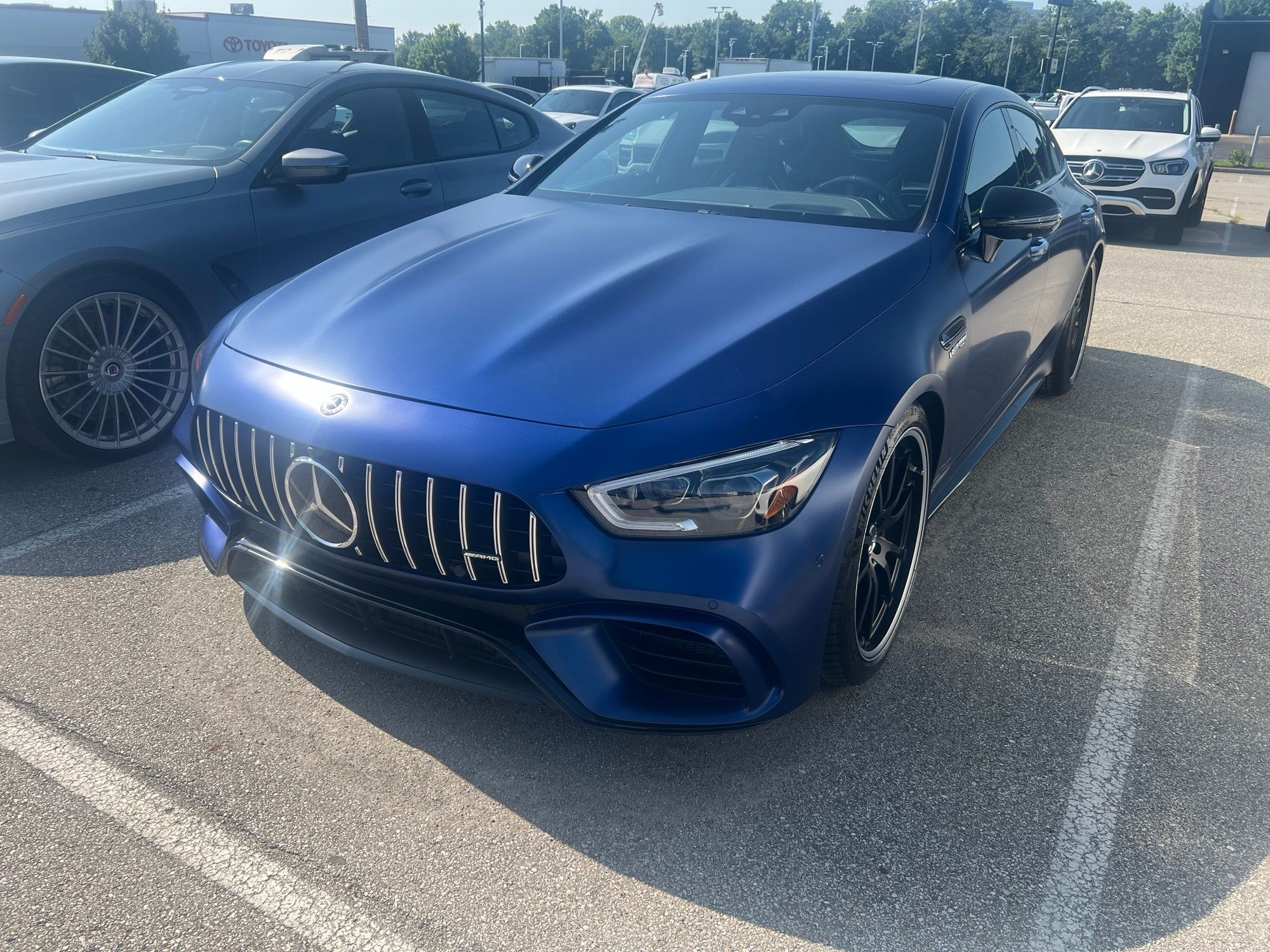 Blue 2019 Mercedes-Benz AMG GT Coupe All-Wheel Drive 9-Speed Automatic