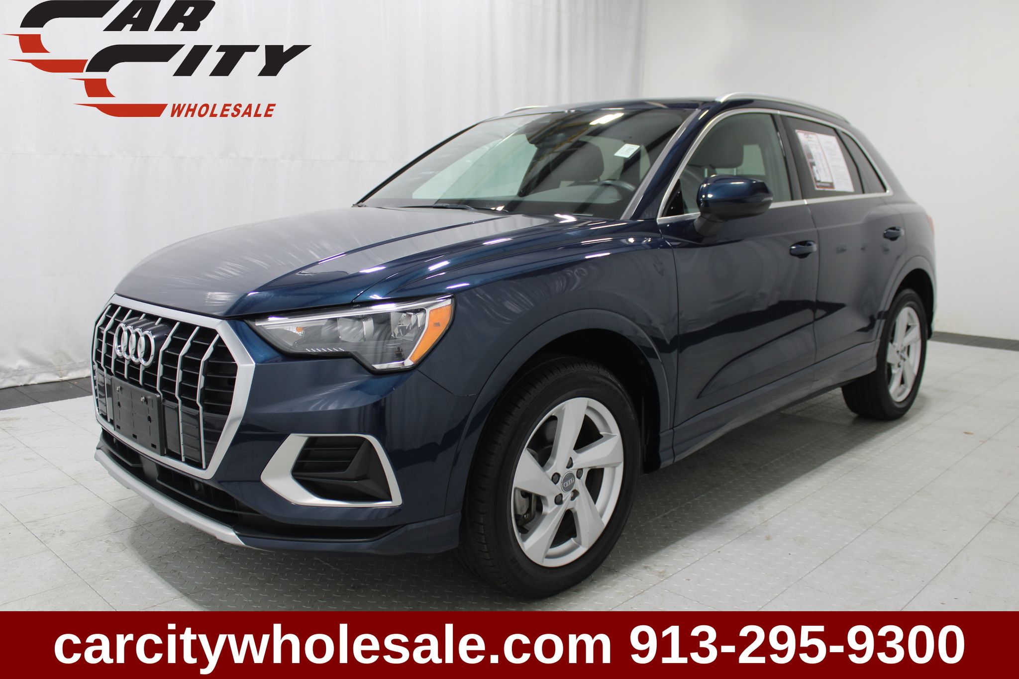 Blue 2020 Audi Q3 SUV / Crossover All-Wheel Drive 8-Speed Automatic