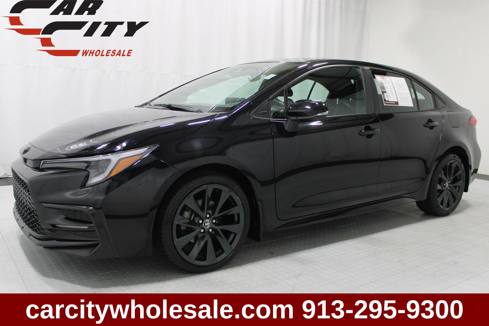 Midnight Black Metallic 2024 Toyota Corolla Sedan Front-Wheel Drive Continuously Variable Transmission