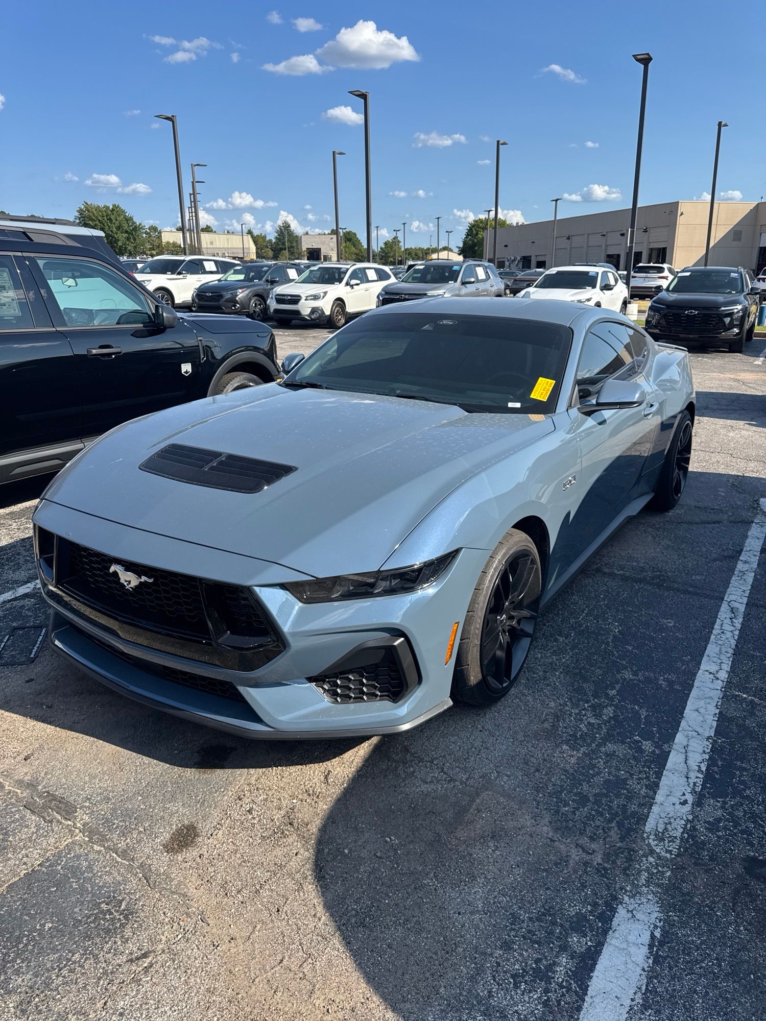 Vapor Blue 2025 Ford Mustang Coupe Rear-Wheel Drive 6-Speed Manual