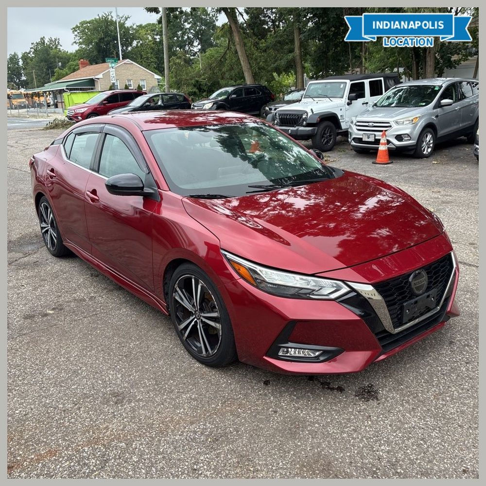Red (Scarlet Ember Tintcoat) 2021 Nissan Sentra Sedan Front-Wheel Drive Continuously Variable Transmission