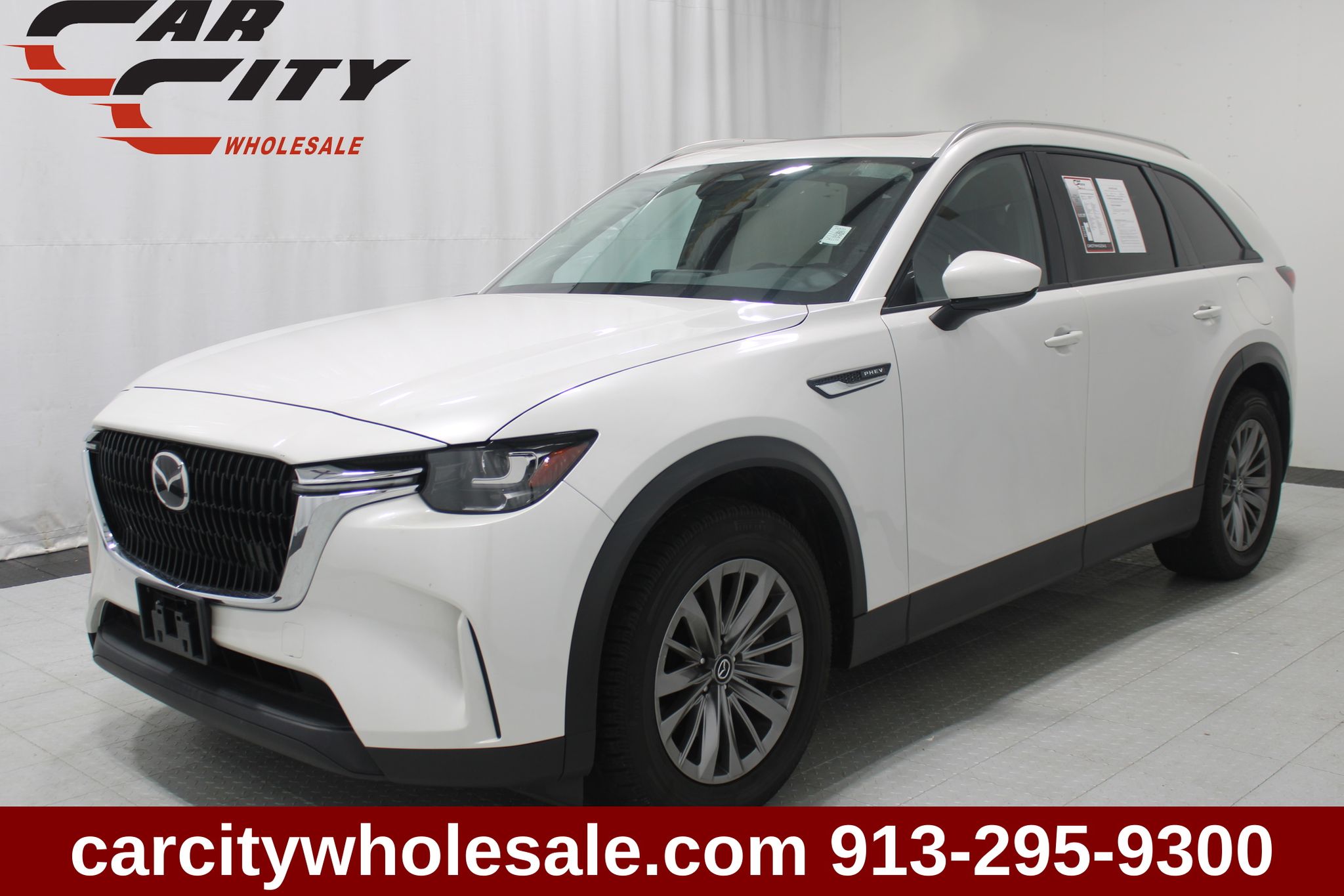 Rhodium White Premium 2024 Mazda CX-90 SUV / Crossover All-Wheel Drive 8-Speed Automatic