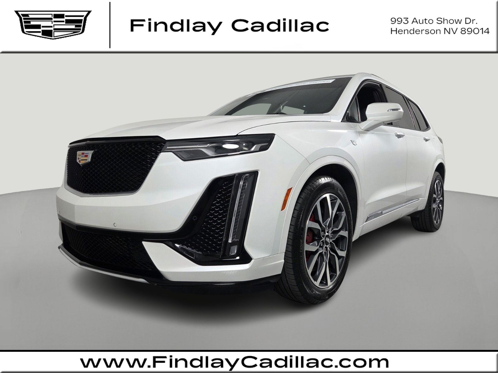 Crystal White Tricoat 2025 Cadillac XT6 SUV / Crossover Four-Wheel Drive 9-Speed Automatic