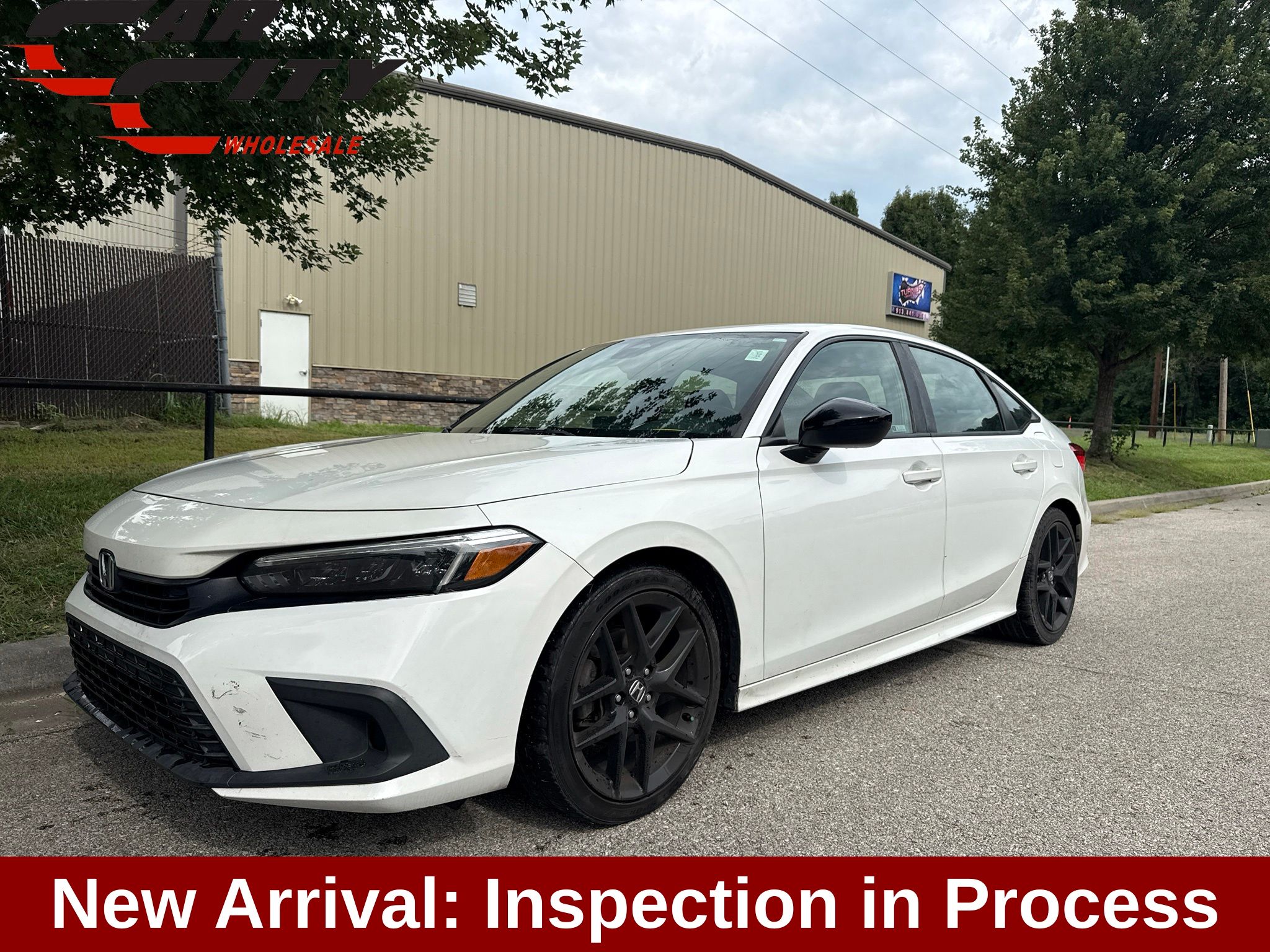 White 2022 Honda Civic Sedan Front-Wheel Drive Continuously Variable Transmission
