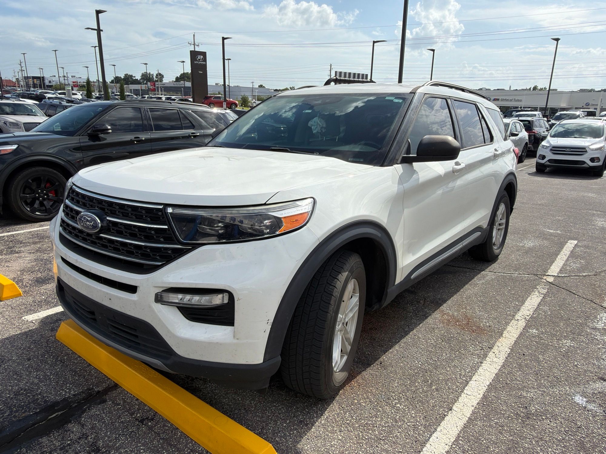 White Metallic 2020 Ford Explorer SUV / Crossover Rear-Wheel Drive Automatic