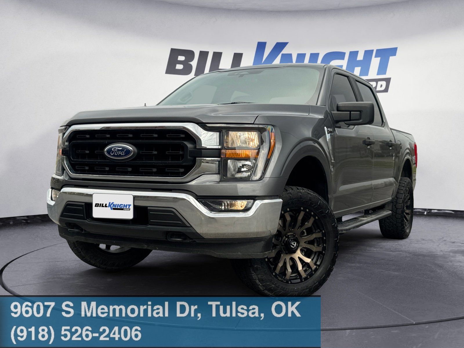 Gray Metallic 2023 Ford F-150 XLT SuperCrew 4WD Pickup Truck Four-Wheel Drive Automatic