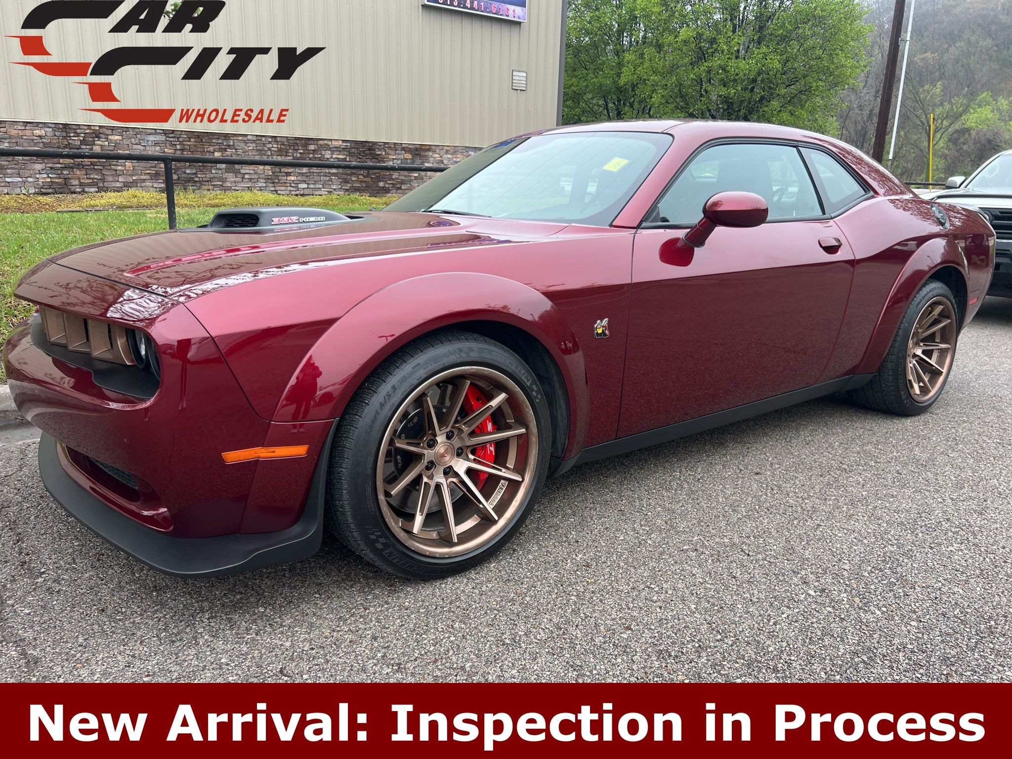 Octane Red Pearlcoat 2021 Dodge Challenger R/T Scat Pack Widebody RWD Coupe Rear-Wheel Drive 8-Speed Automatic