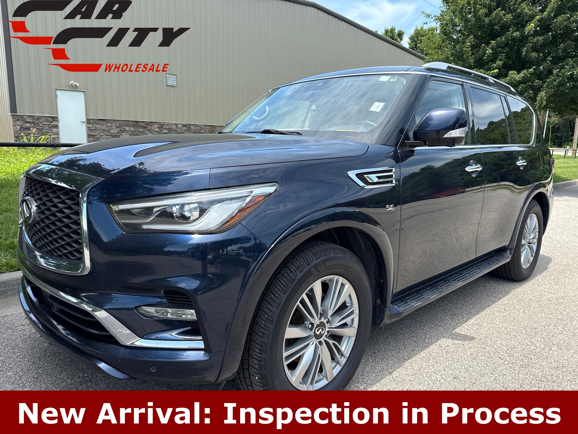 Blue 2020 INFINITI QX80 SUV / Crossover All-Wheel Drive 7-Speed Automatic