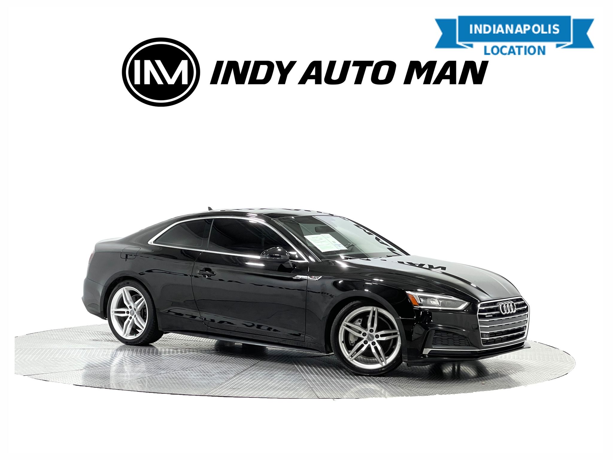 Brilliant Black 2019 Audi A5 Coupe All-Wheel Drive 7-Speed Automatic