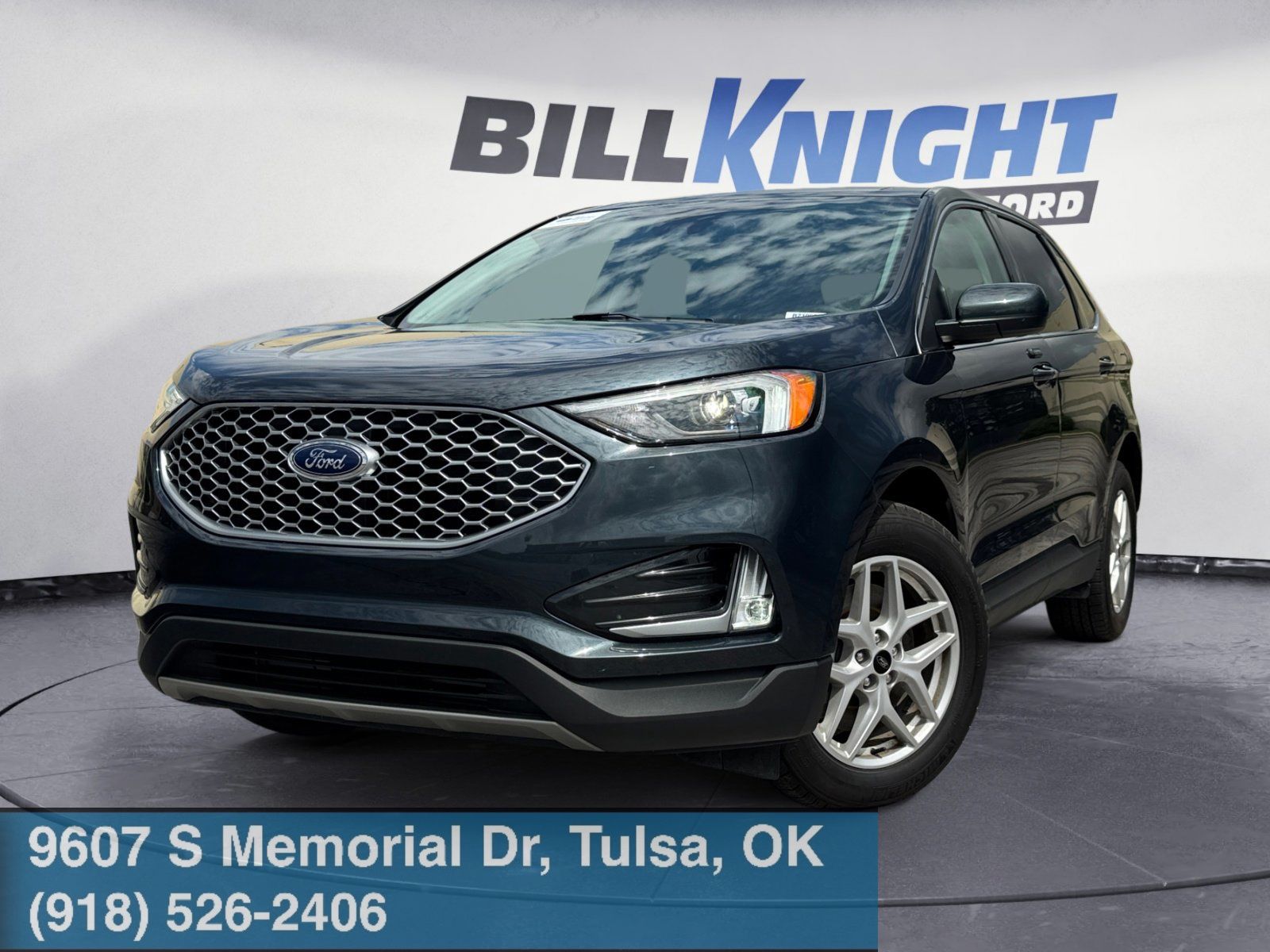 Blue Metallic 2024 Ford Edge SEL AWD SUV / Crossover All-Wheel Drive 8-Speed Automatic