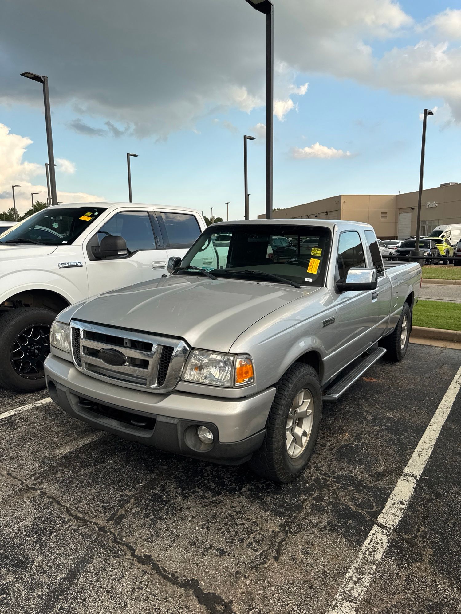 Silver 2010 Ford Ranger Pickup Truck Four-Wheel Drive 5-Speed Automatic Overdrive
