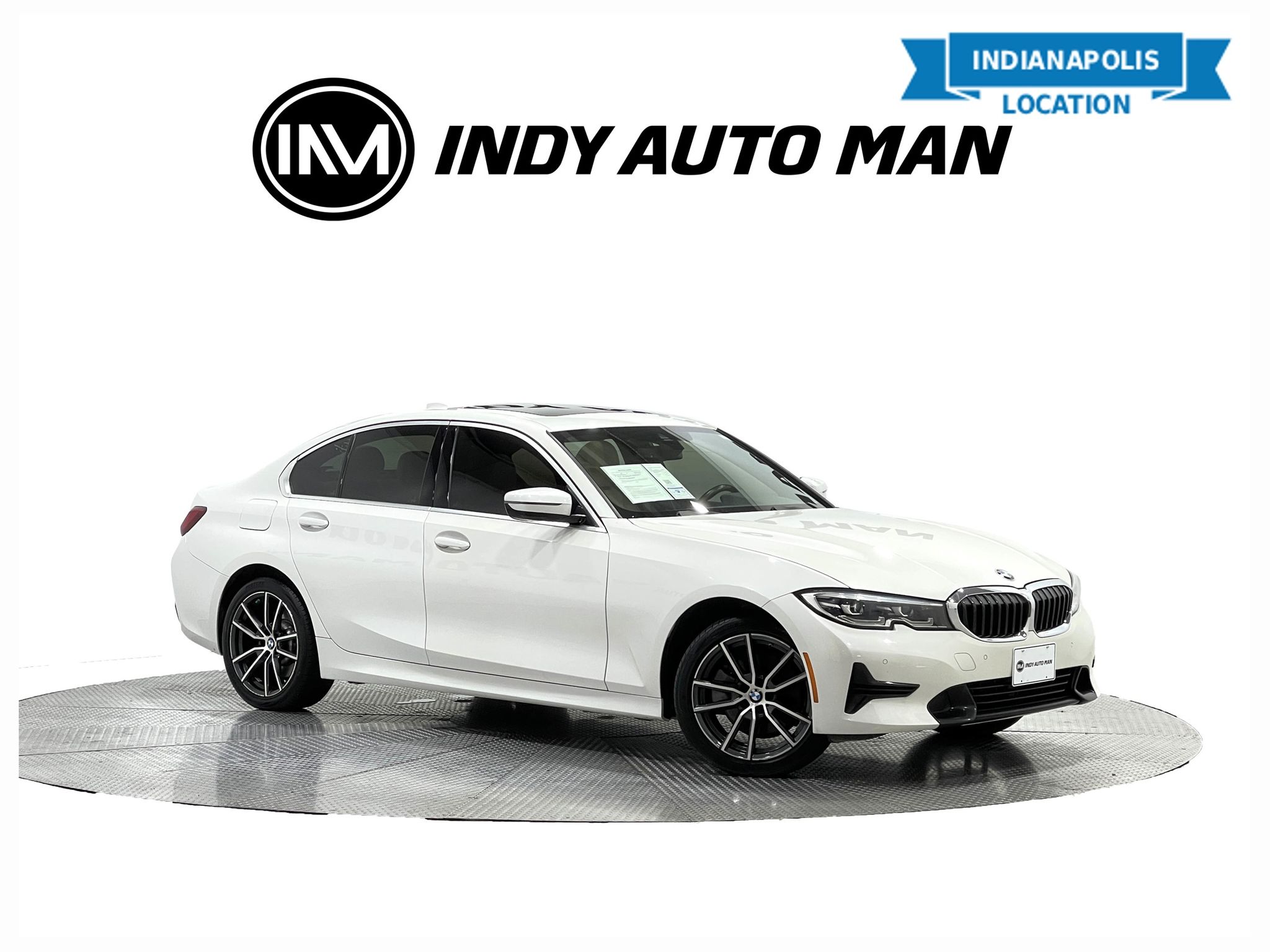 Mineral White Metallic 2019 BMW 3 Series Sedan All-Wheel Drive 8-Speed Automatic