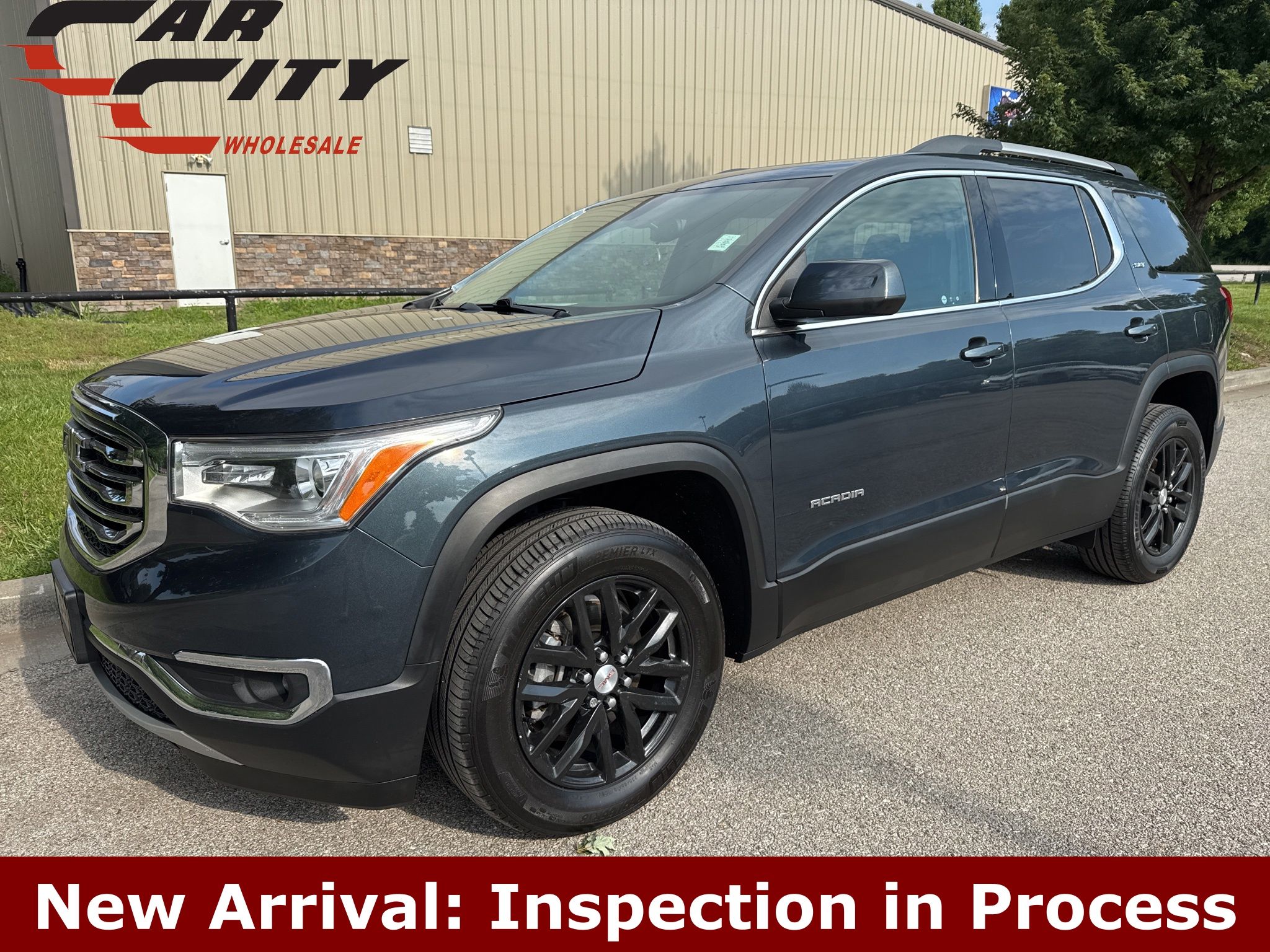 Gray (Dark Sky Metallic) 2019 GMC Acadia SLT-1 AWD SUV / Crossover Four-Wheel Drive 6-Speed Automatic