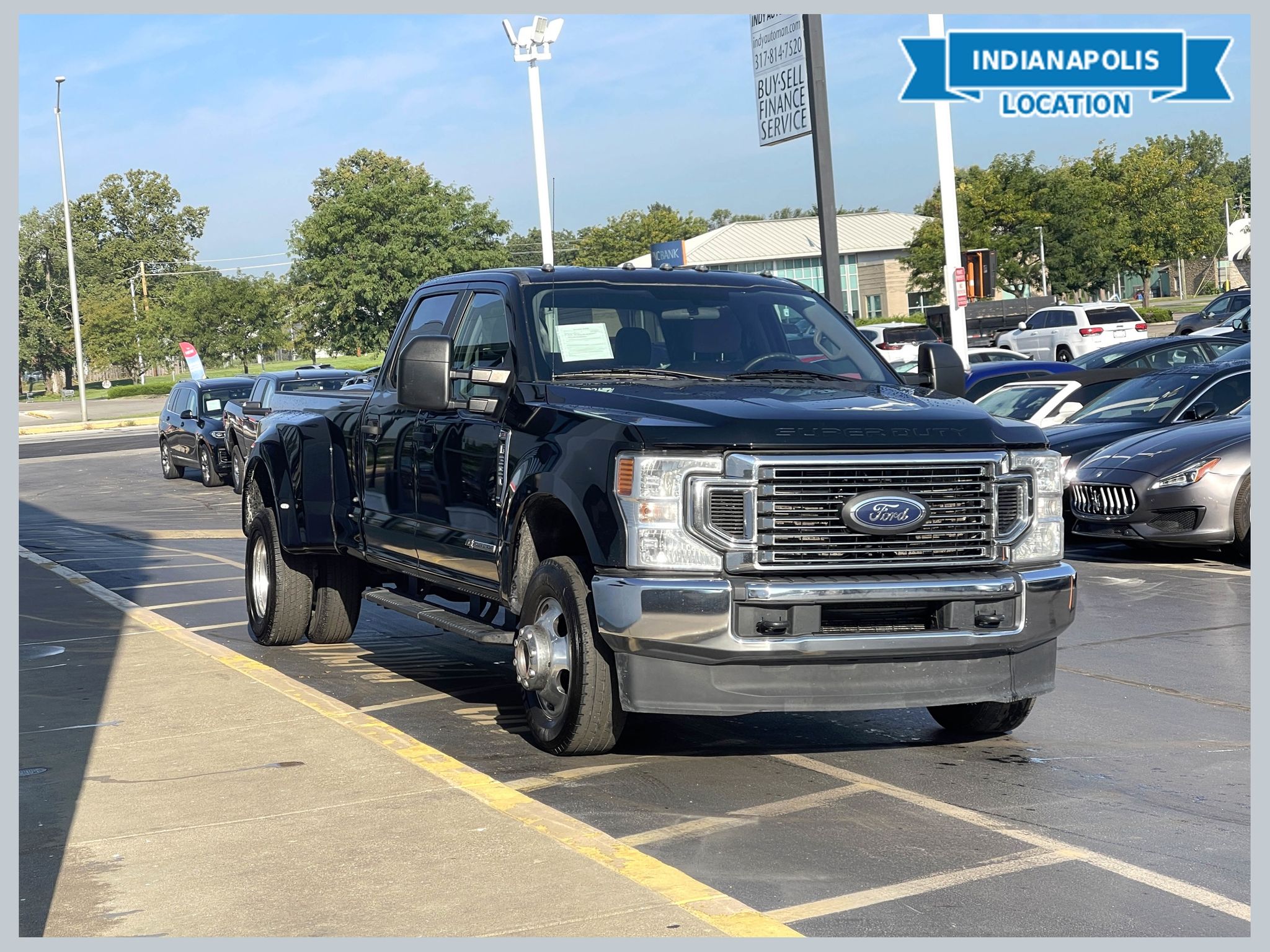 Agate Black Metallic 2021 Ford F-350 Super Duty Pickup Truck Four-Wheel Drive Automatic