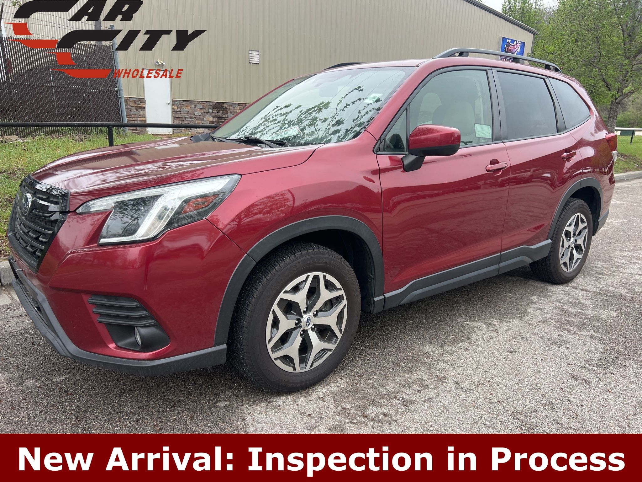 Crimson Red Pearl 2022 Subaru Forester Premium Crossover AWD SUV / Crossover All-Wheel Drive Continuously Variable Transmission
