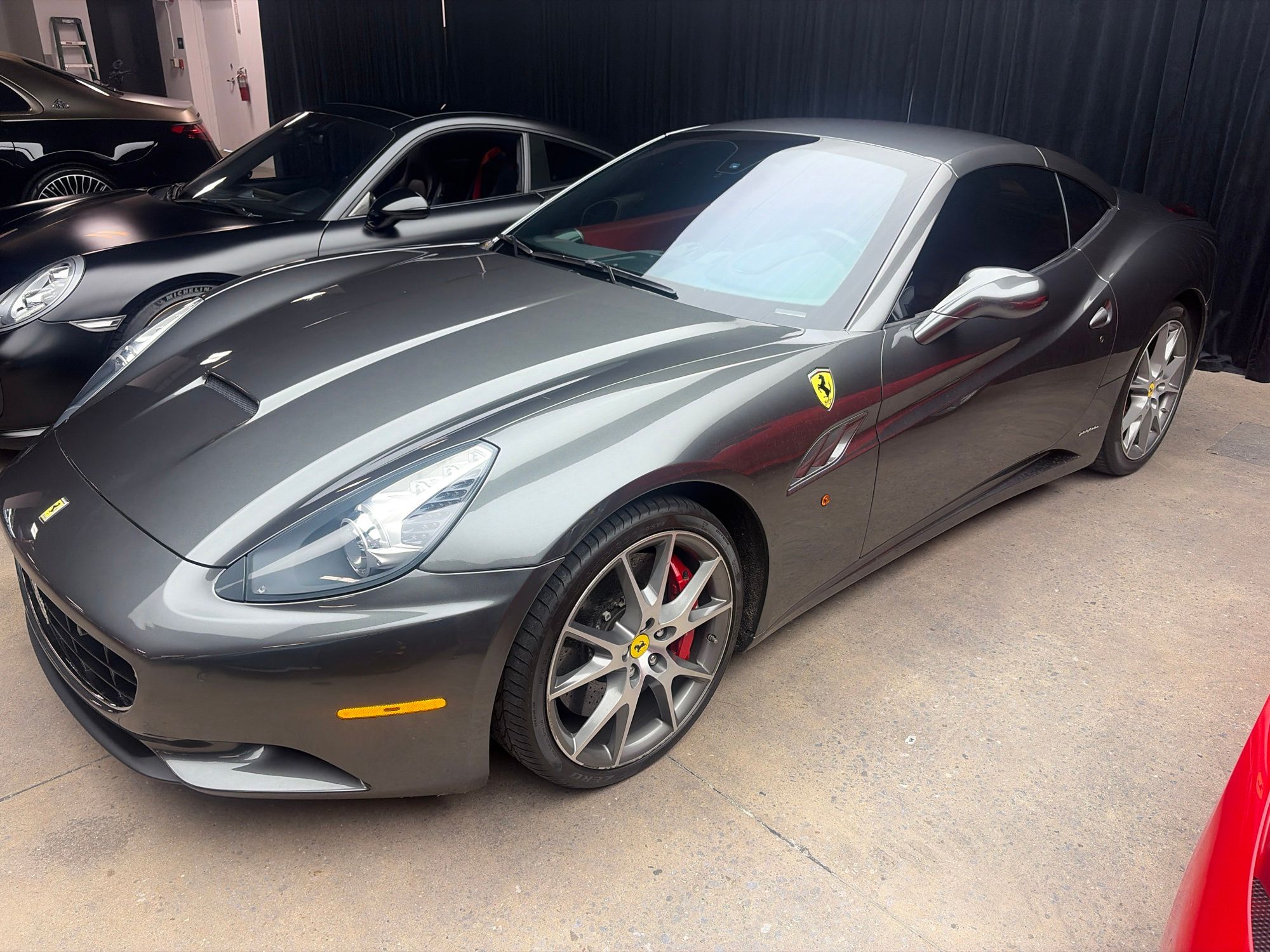Gray 2010 Ferrari California Convertible Rear-Wheel Drive 7-Speed Manual