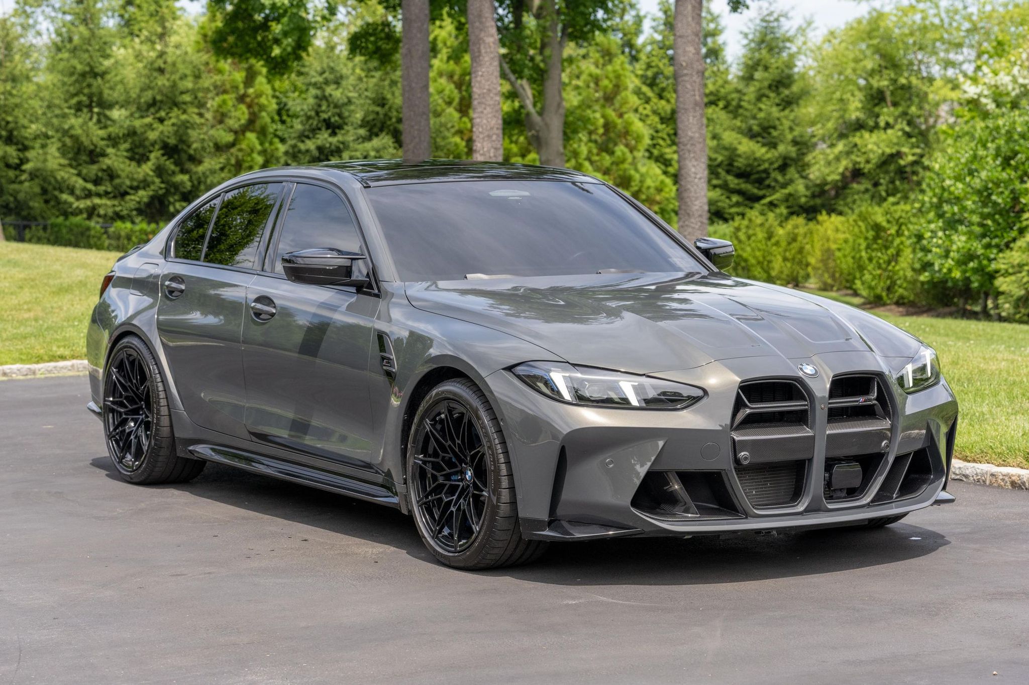 Gray (Dravit Grey Metallic) 2025 BMW M3 Sedan All-Wheel Drive 8-Speed Automatic
