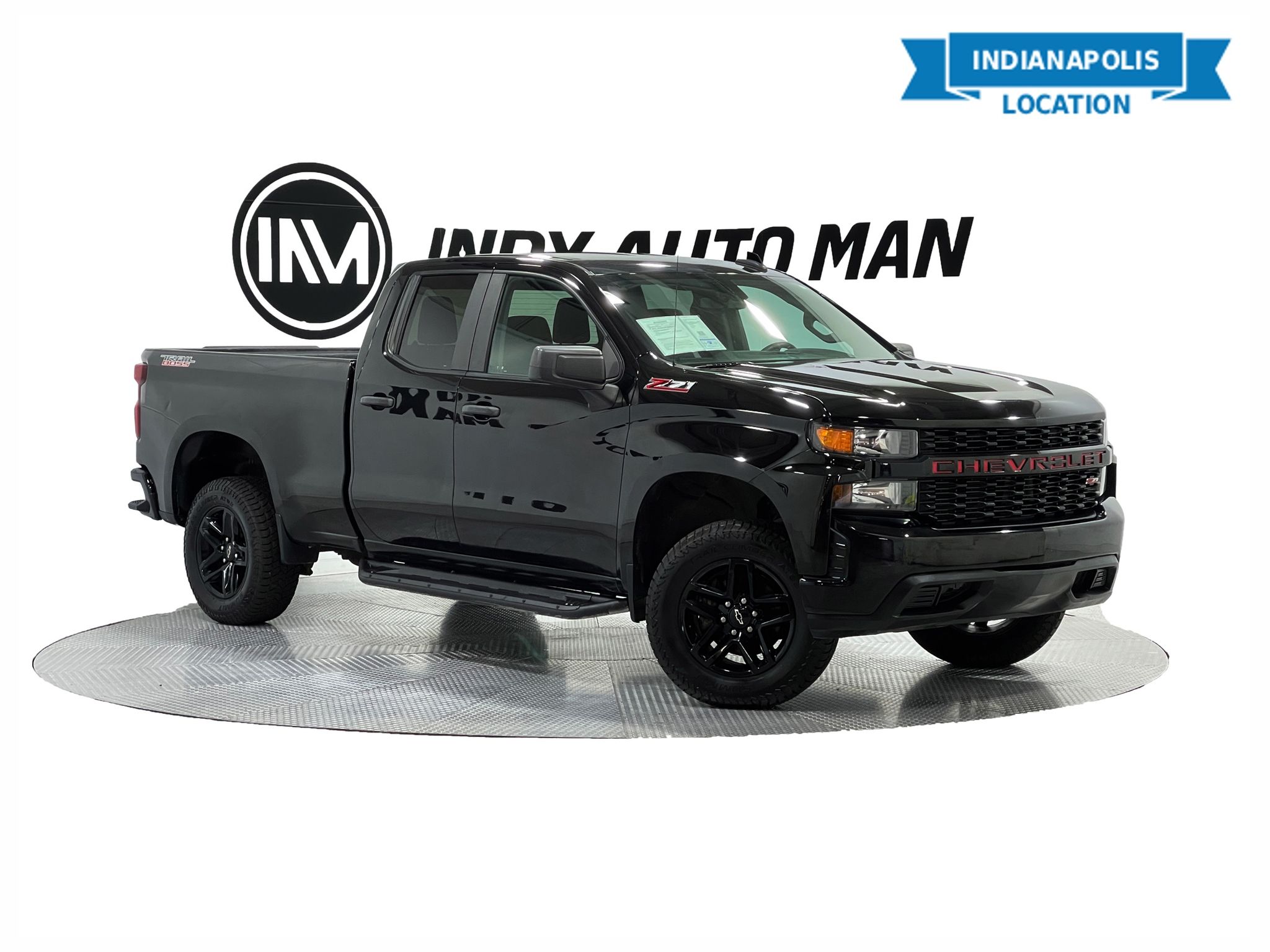Black 2019 Chevrolet Silverado 1500 Pickup Truck Four-Wheel Drive 6-Speed Automatic Overdrive