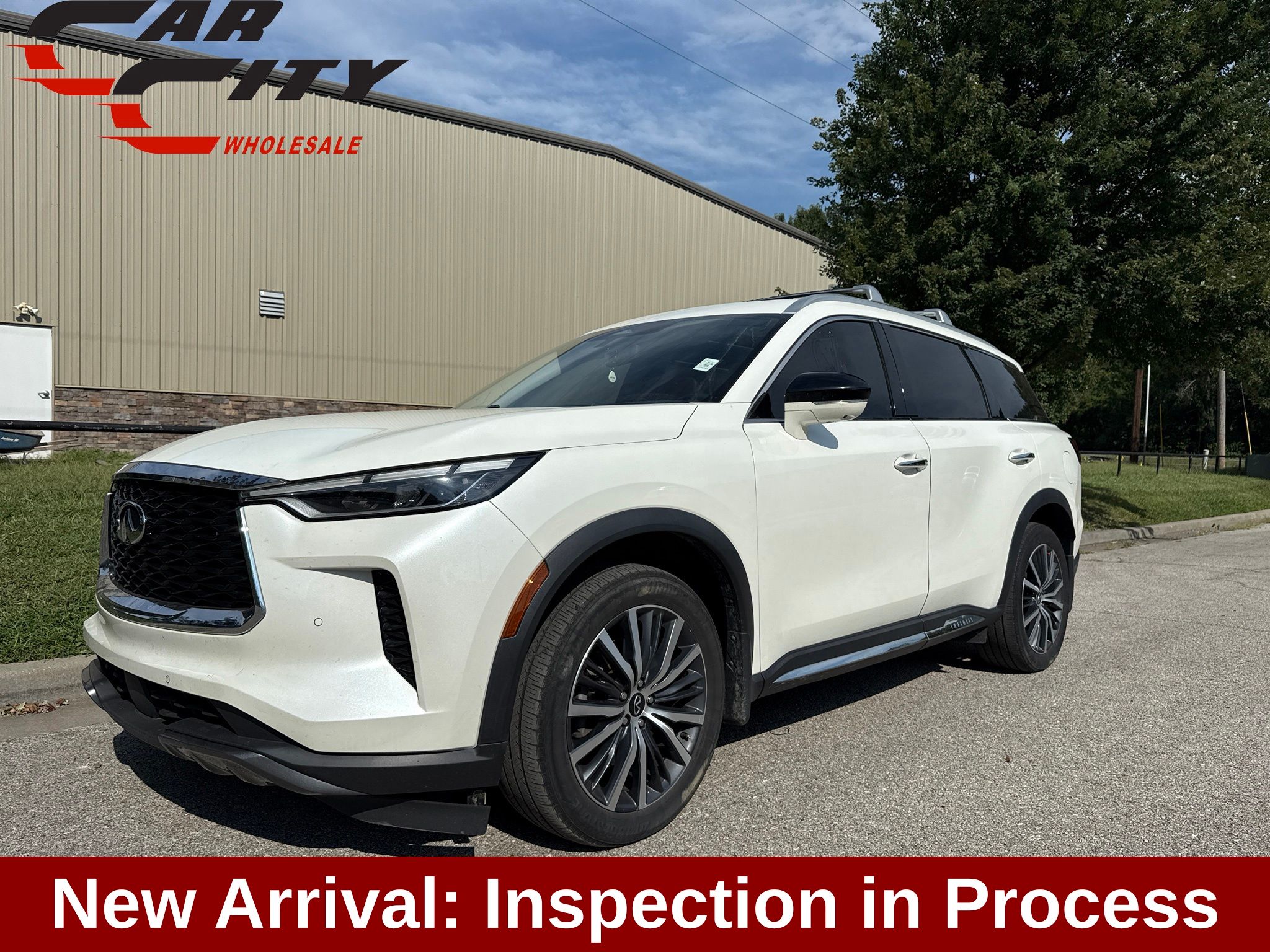 Majestic White 2023 INFINITI QX60 SUV / Crossover All-Wheel Drive 9-Speed Automatic