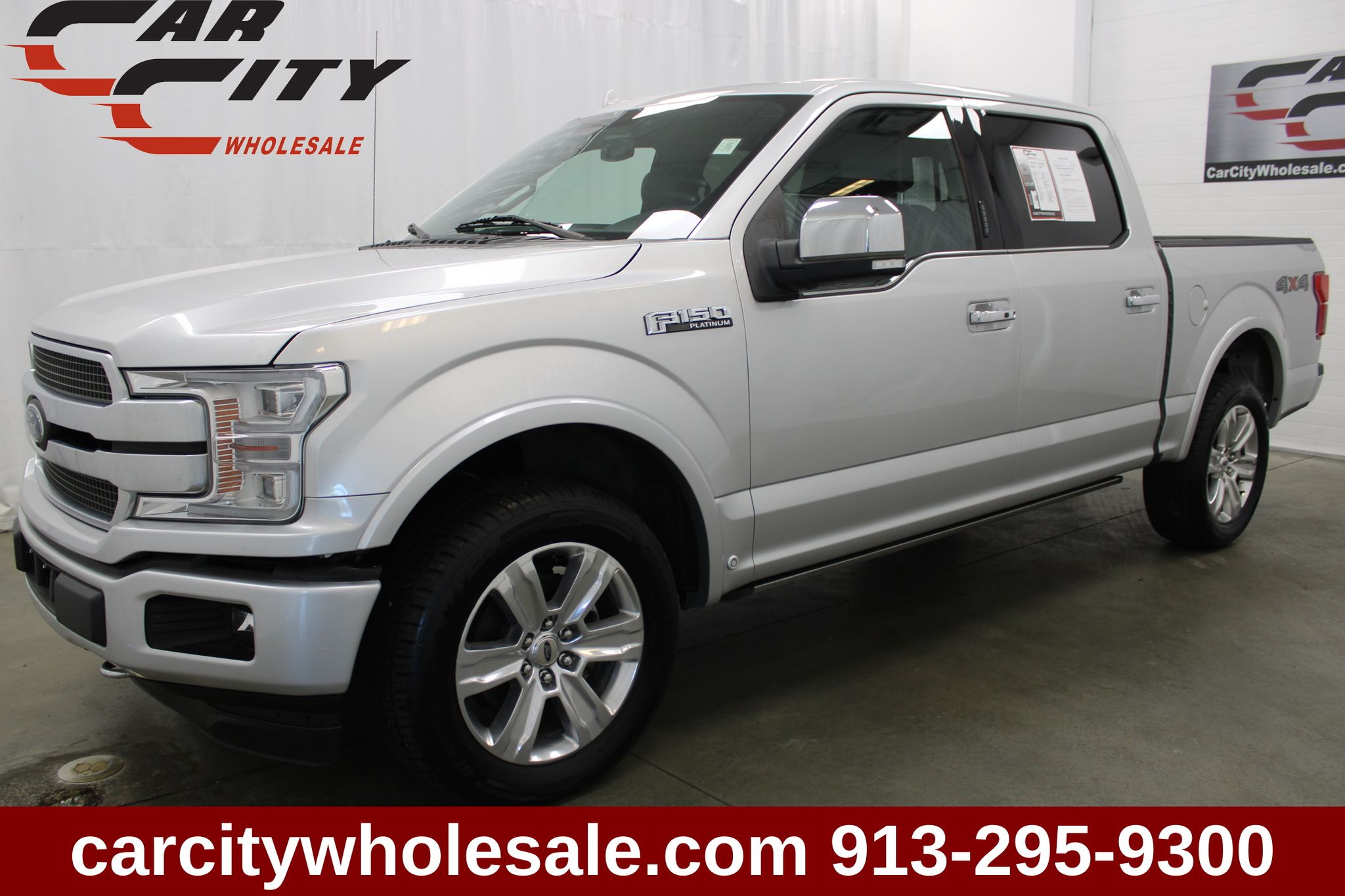Ingot Silver 2019 Ford F-150 Pickup Truck Four-Wheel Drive Automatic
