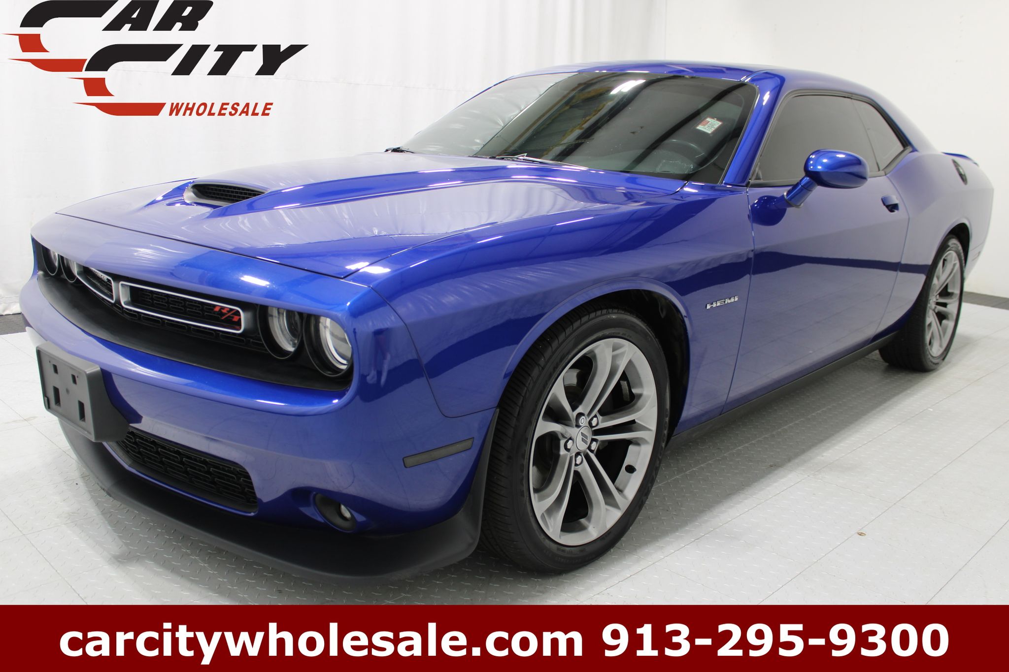 Indigo Blue 2020 Dodge Challenger Coupe Rear-Wheel Drive 8-Speed Automatic