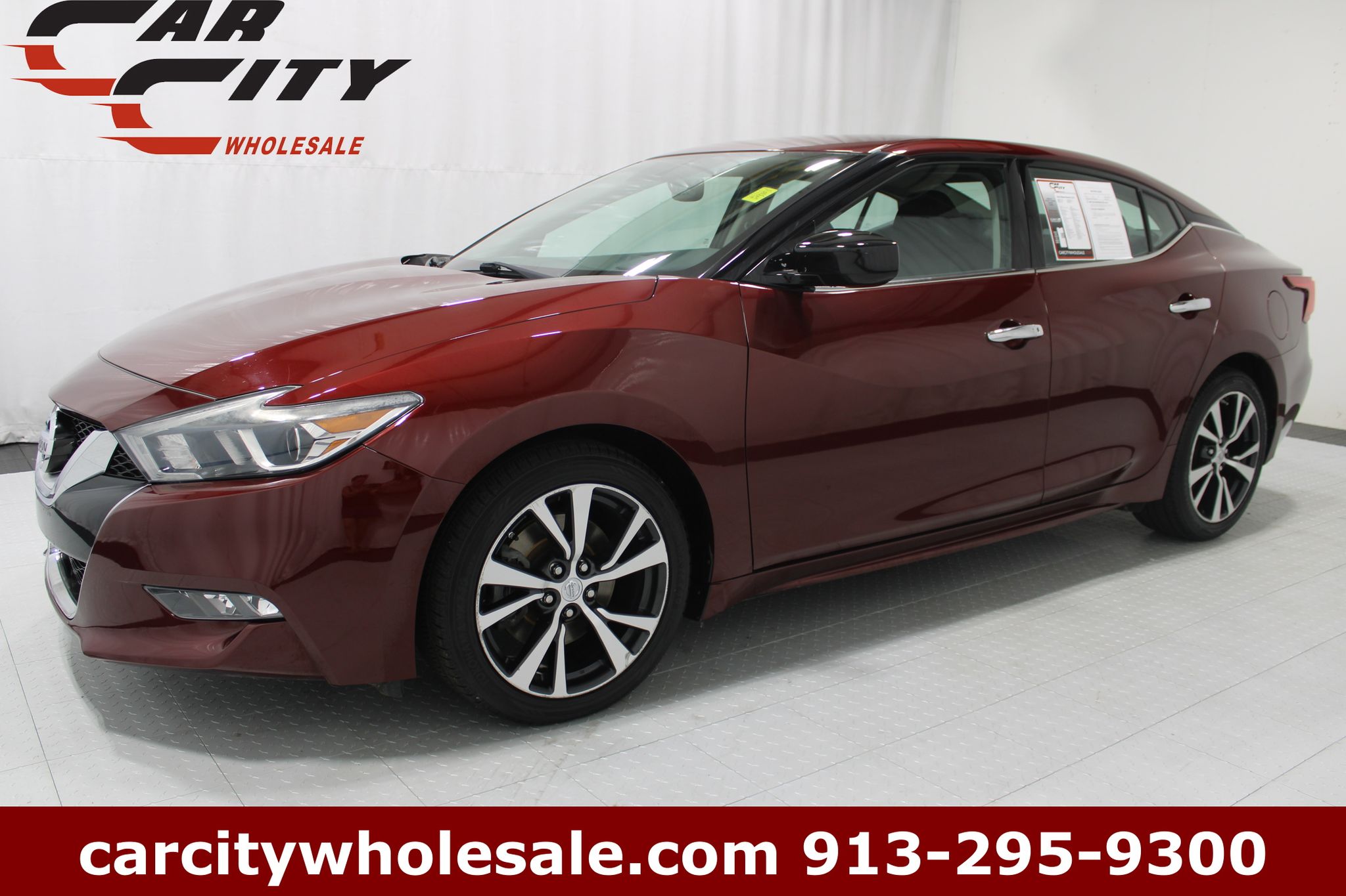 Coulis Red 2016 Nissan Maxima Sedan Front-Wheel Drive Continuously Variable Transmission