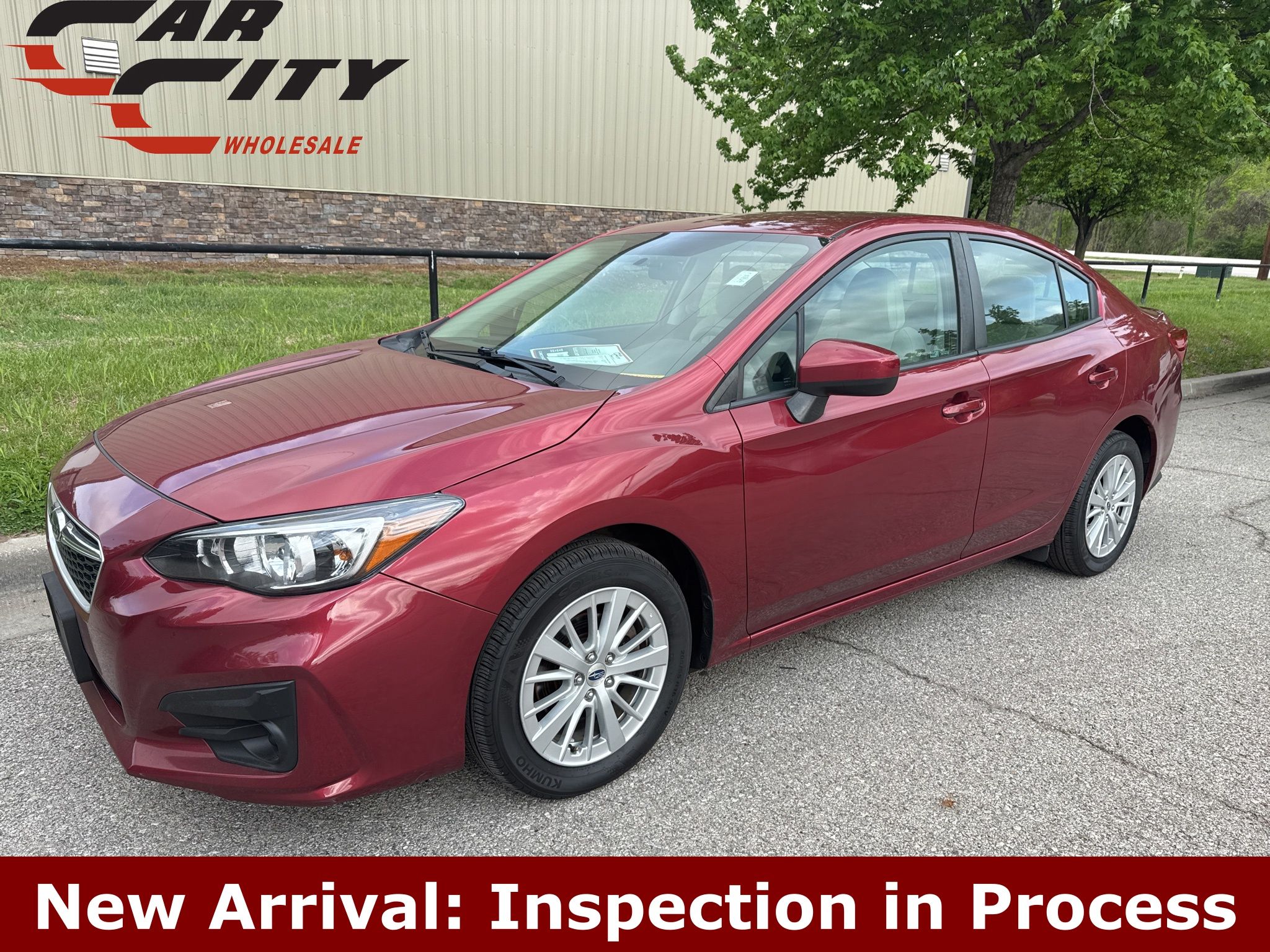 Crimson Red Pearl 2018 Subaru Impreza 2.0i Premium Sedan AWD Sedan All-Wheel Drive Continuously Variable Transmission