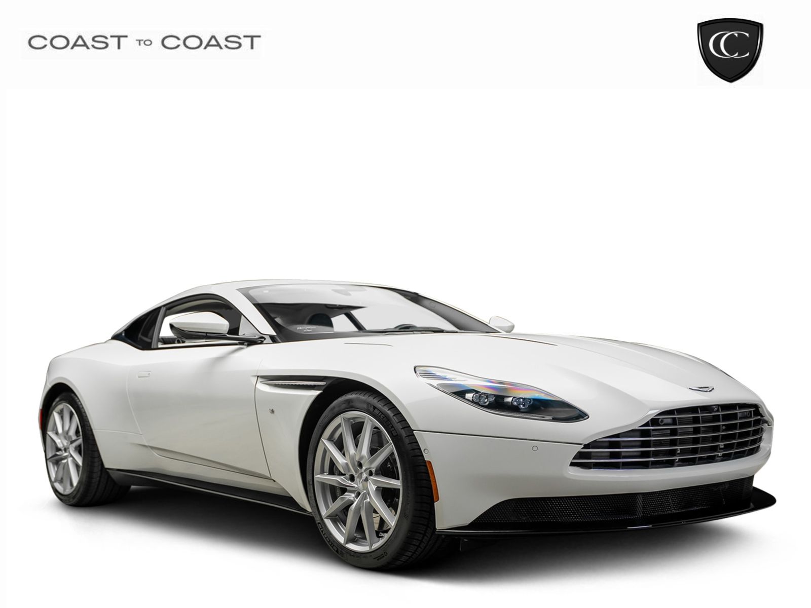 Lunar White 2017 Aston Martin DB11 V12 Coupe RWD Coupe Rear-Wheel Drive 8-Speed Automatic