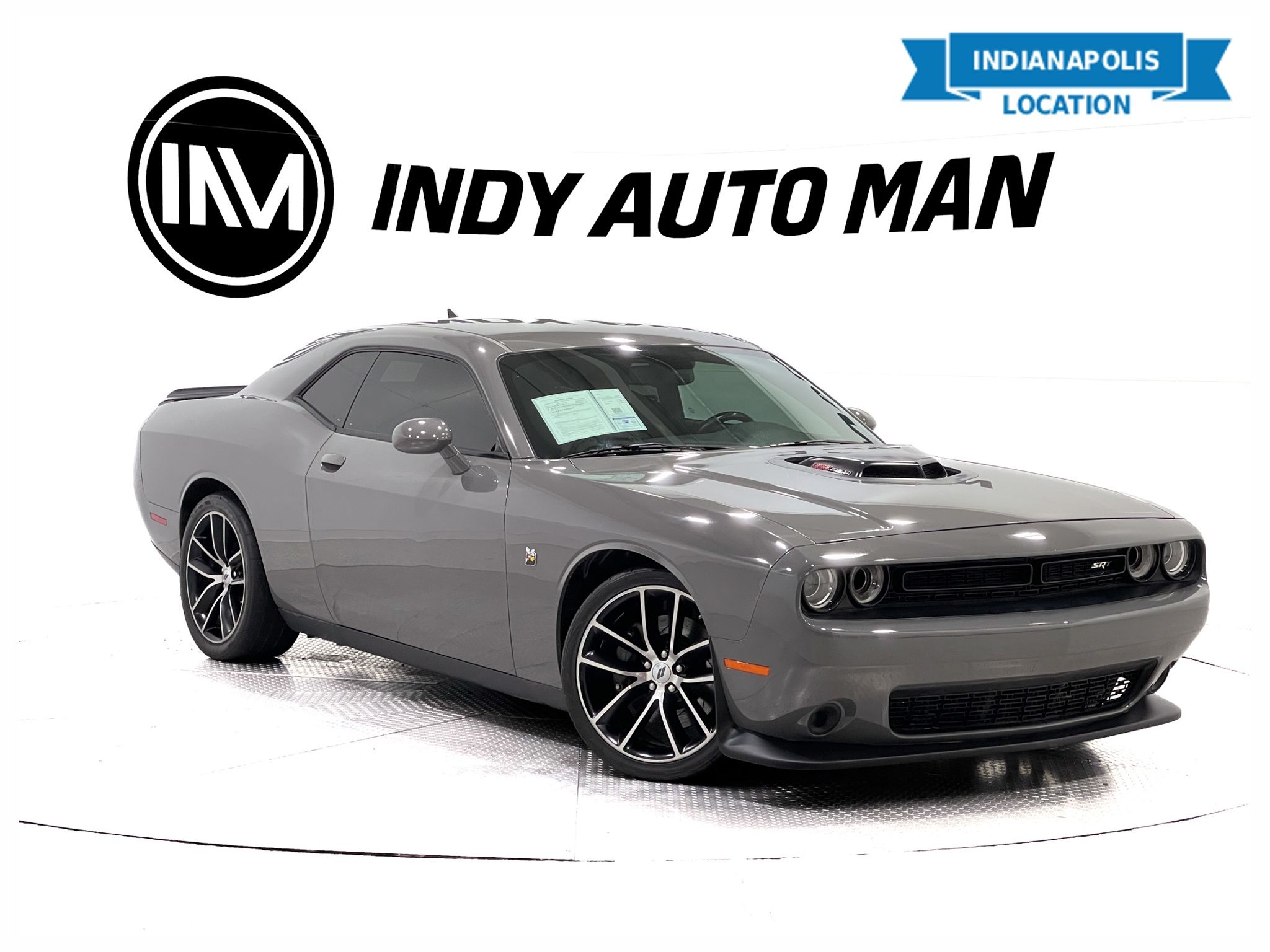 Destroyer Gray Clearcoat 2018 Dodge Challenger 392 Hemi Scat Pack Shaker RWD Coupe Rear-Wheel Drive 8-Speed Automatic