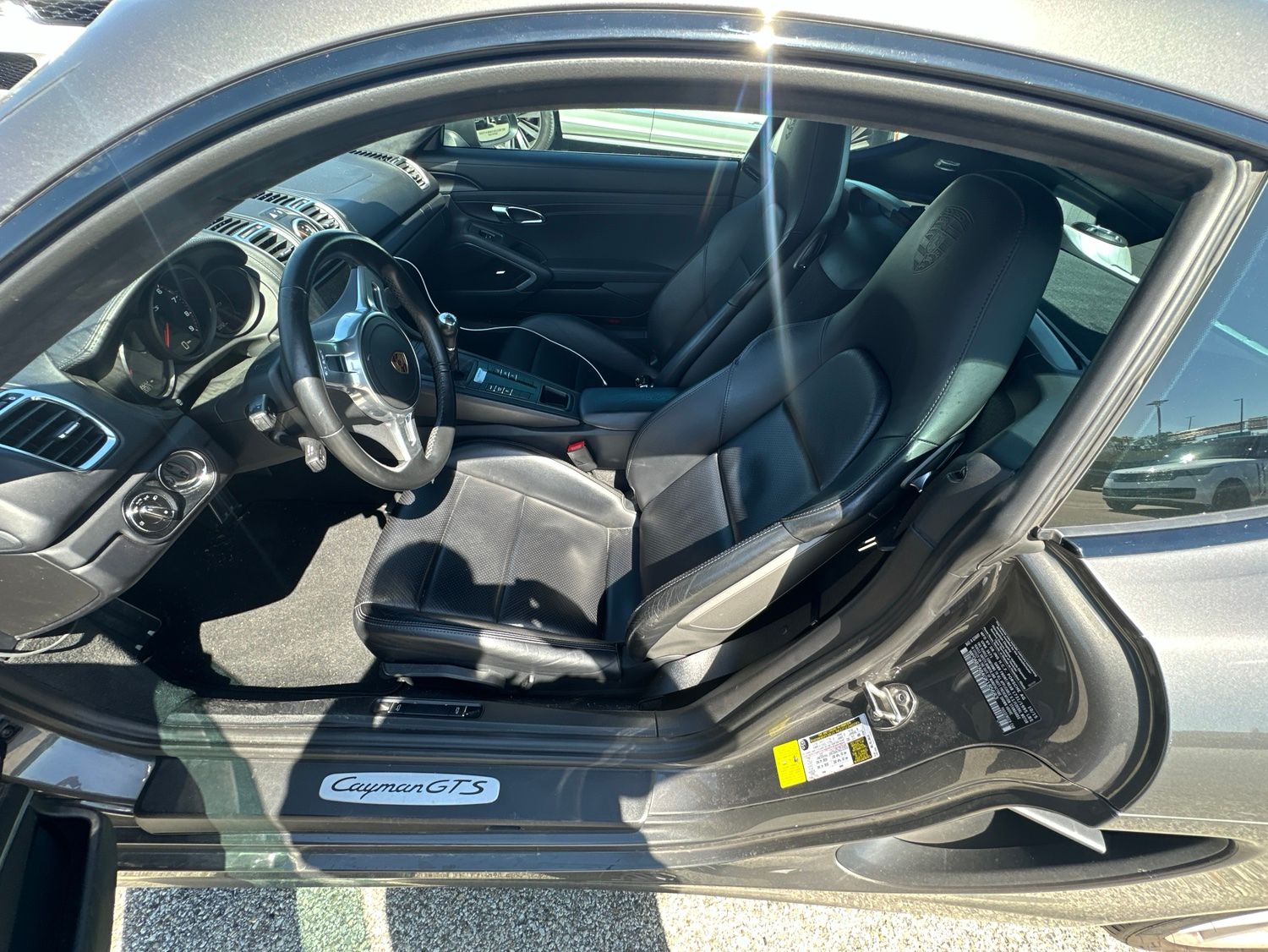 Gray 2016 Porsche Cayman S Coupe Rear-Wheel Drive