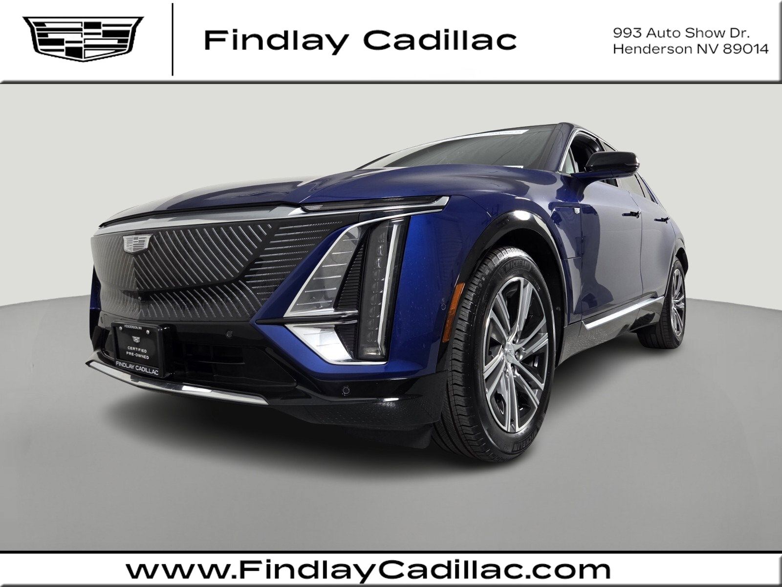 Opulent Blue Metallic 2024 Cadillac LYRIQ SUV / Crossover Rear-Wheel Drive 1-Speed Automatic