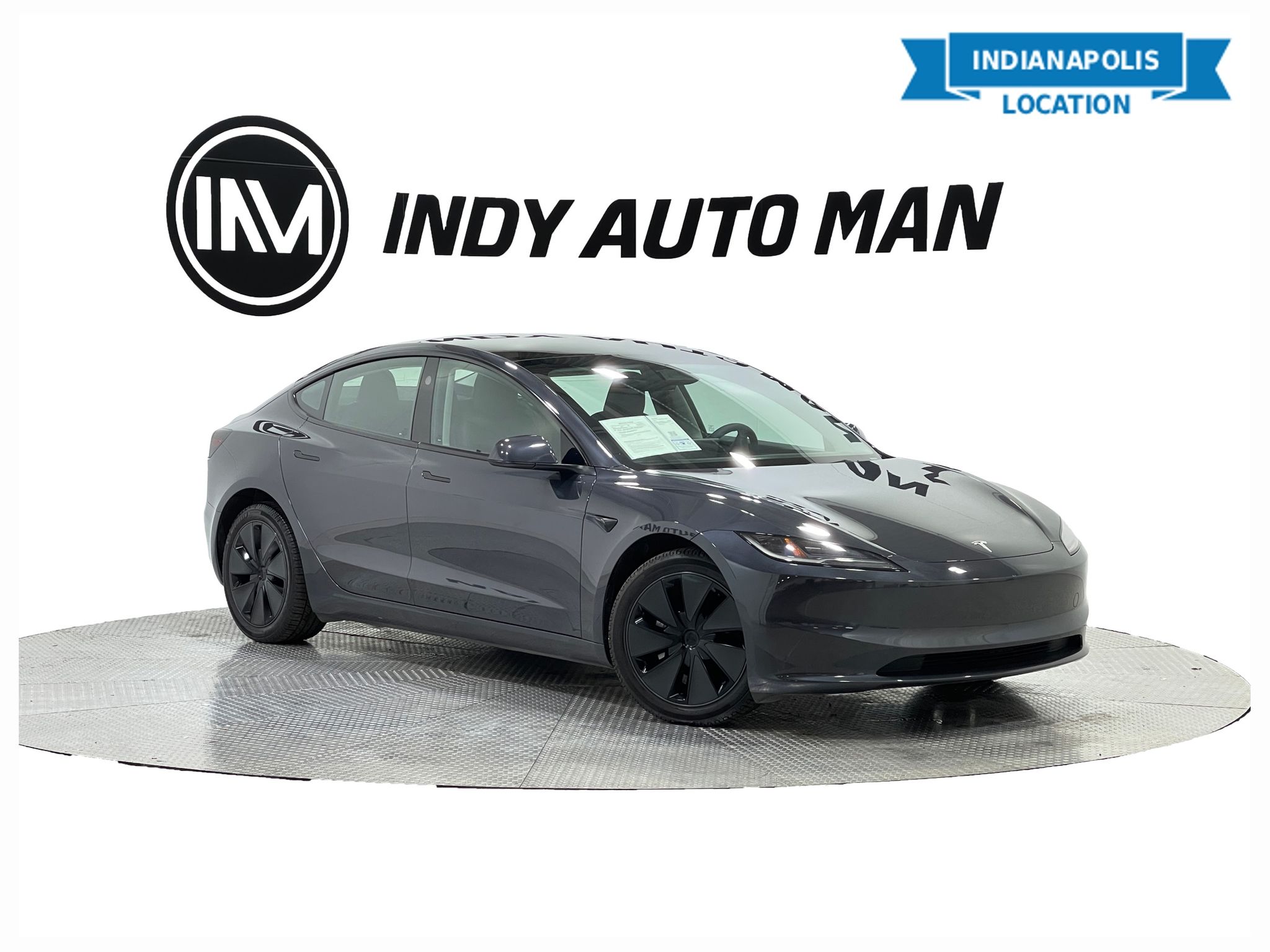 Solid Black 2024 Tesla Model 3 Long Range AWD Sedan All-Wheel Drive 1-Speed Automatic