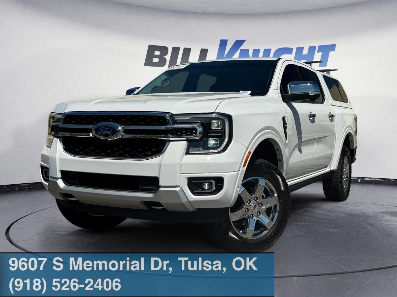 Oxford White 2024 Ford Ranger Lariat SuperCrew 4WD Pickup Truck Four-Wheel Drive Automatic