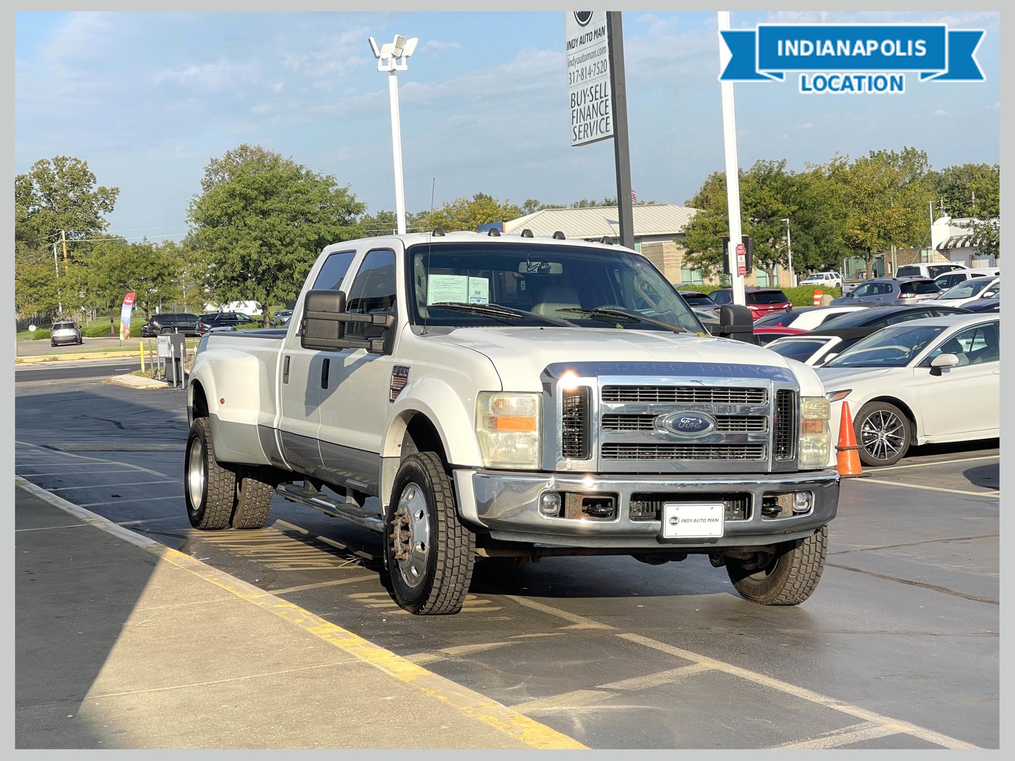 Oxford White Clearcoat 2008 Ford F-450 Super Duty Pickup Truck Four-Wheel Drive