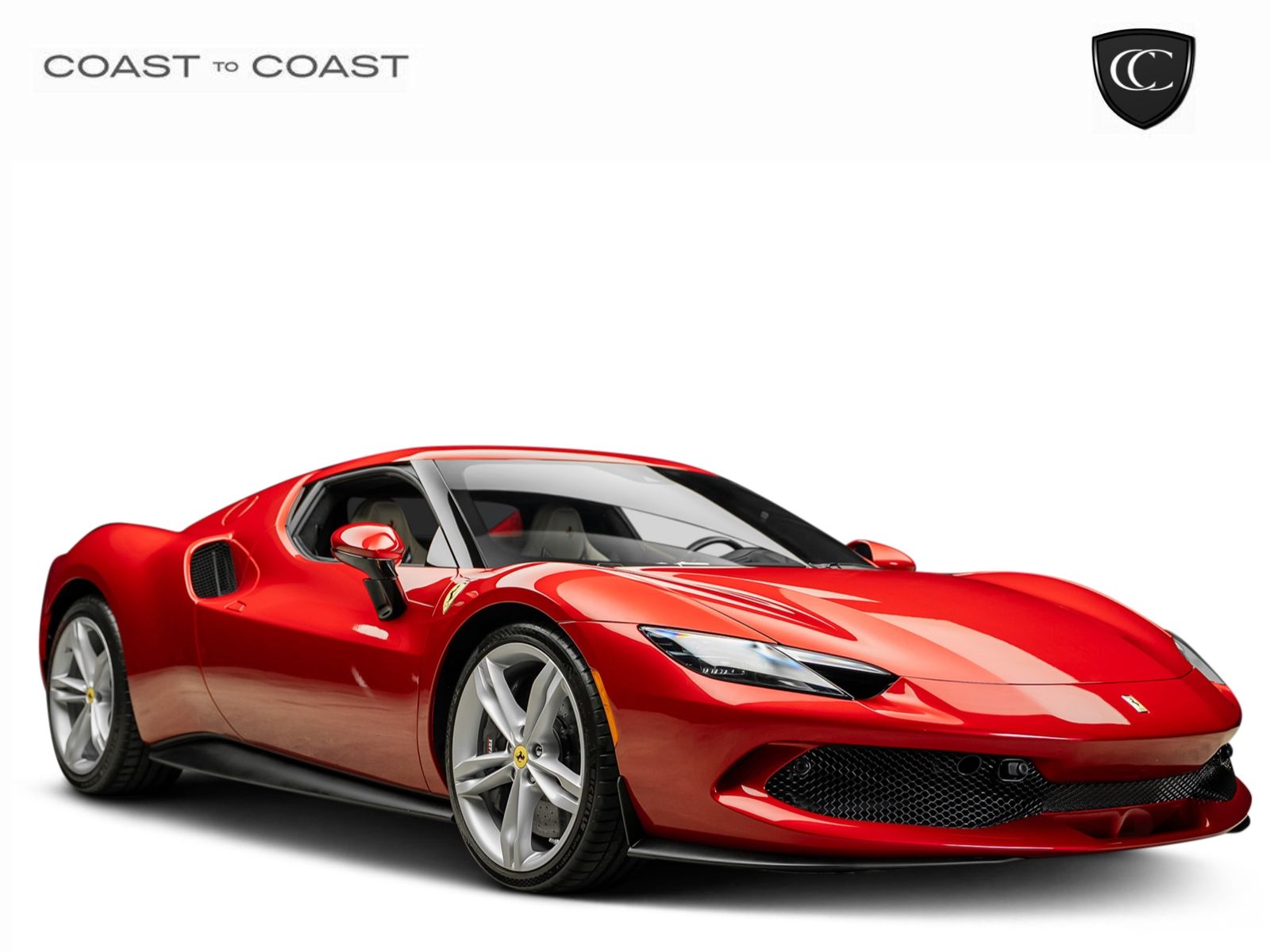 Red 2024 Ferrari 296 GTB Coupe Rear-Wheel Drive 8-Speed Dual Clutch