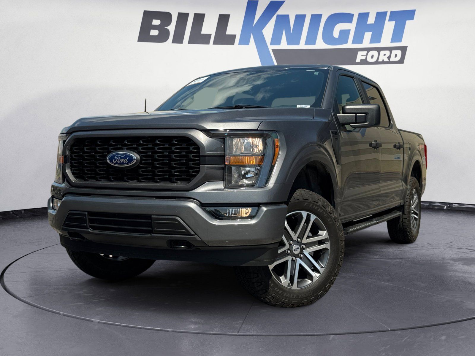 Gray Metallic 2023 Ford F-150 XL SuperCrew 4WD Pickup Truck Four-Wheel Drive Automatic